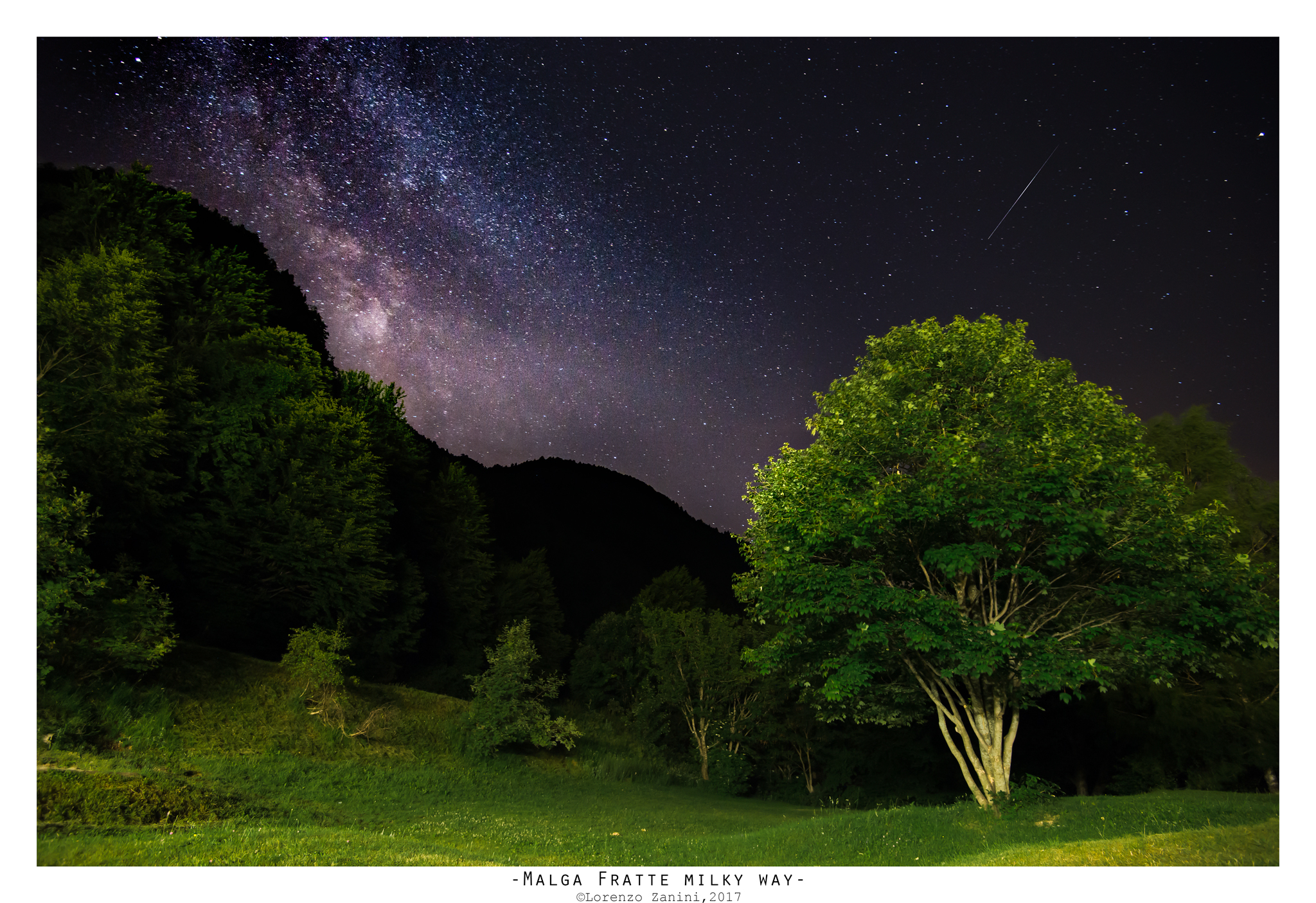 Malga Fratte milky way