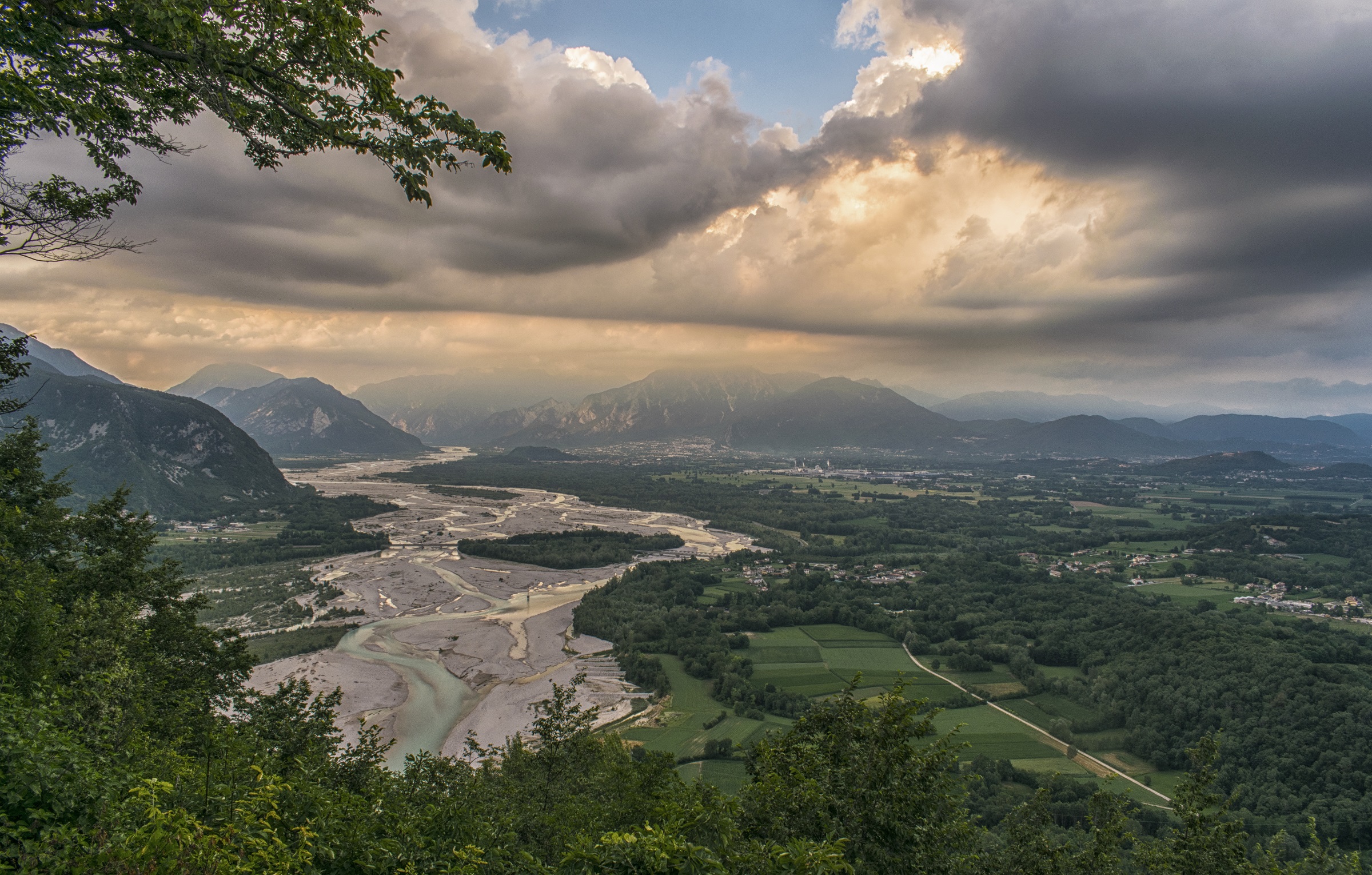 Sunset from the mountain