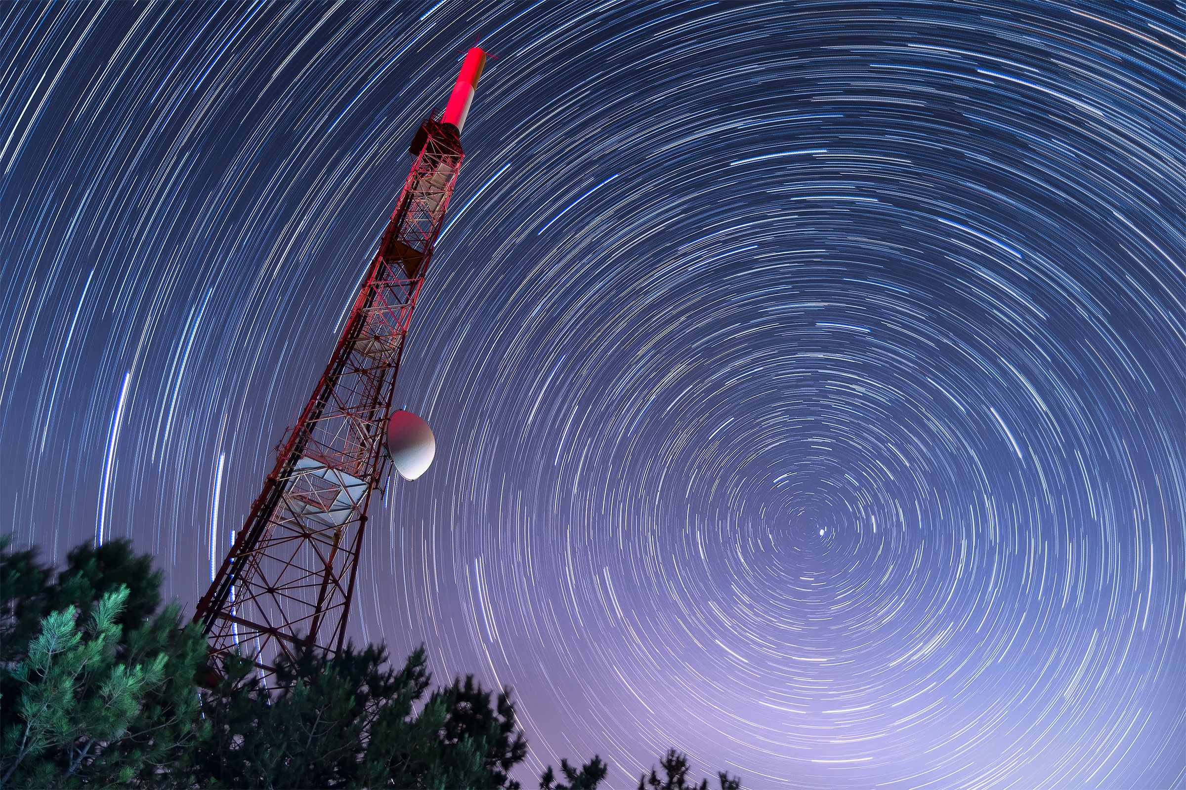 Startrail on Monte Faito
