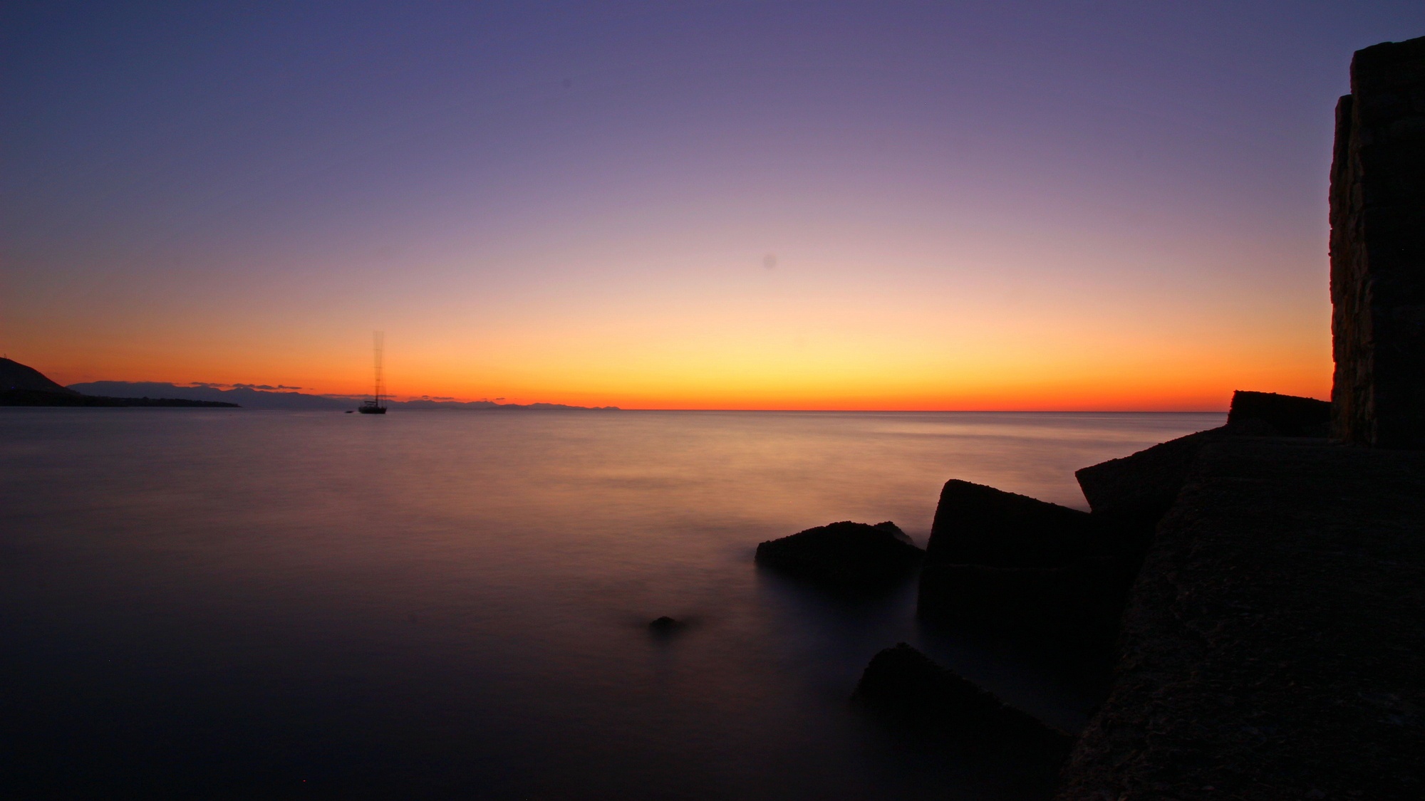 Long exposure from the pier