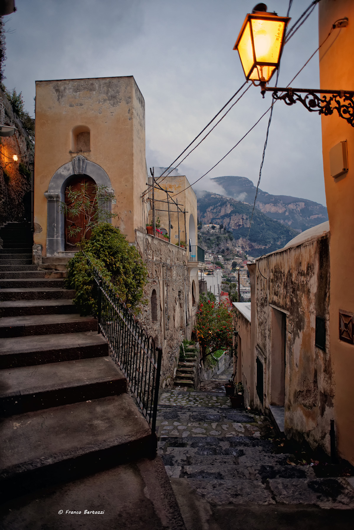 Positano in the evening