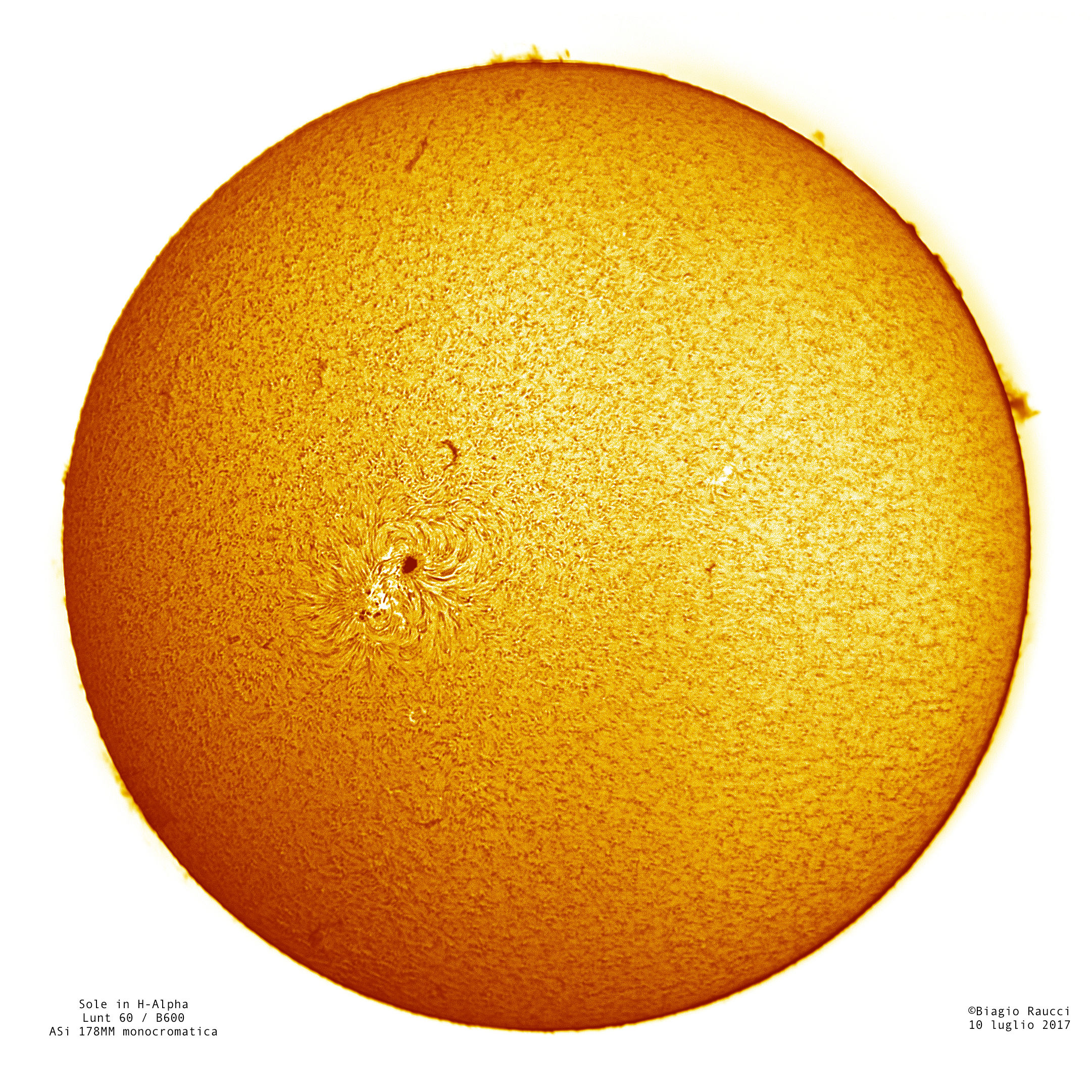 Sol of H-Alpha on July 10, 2017