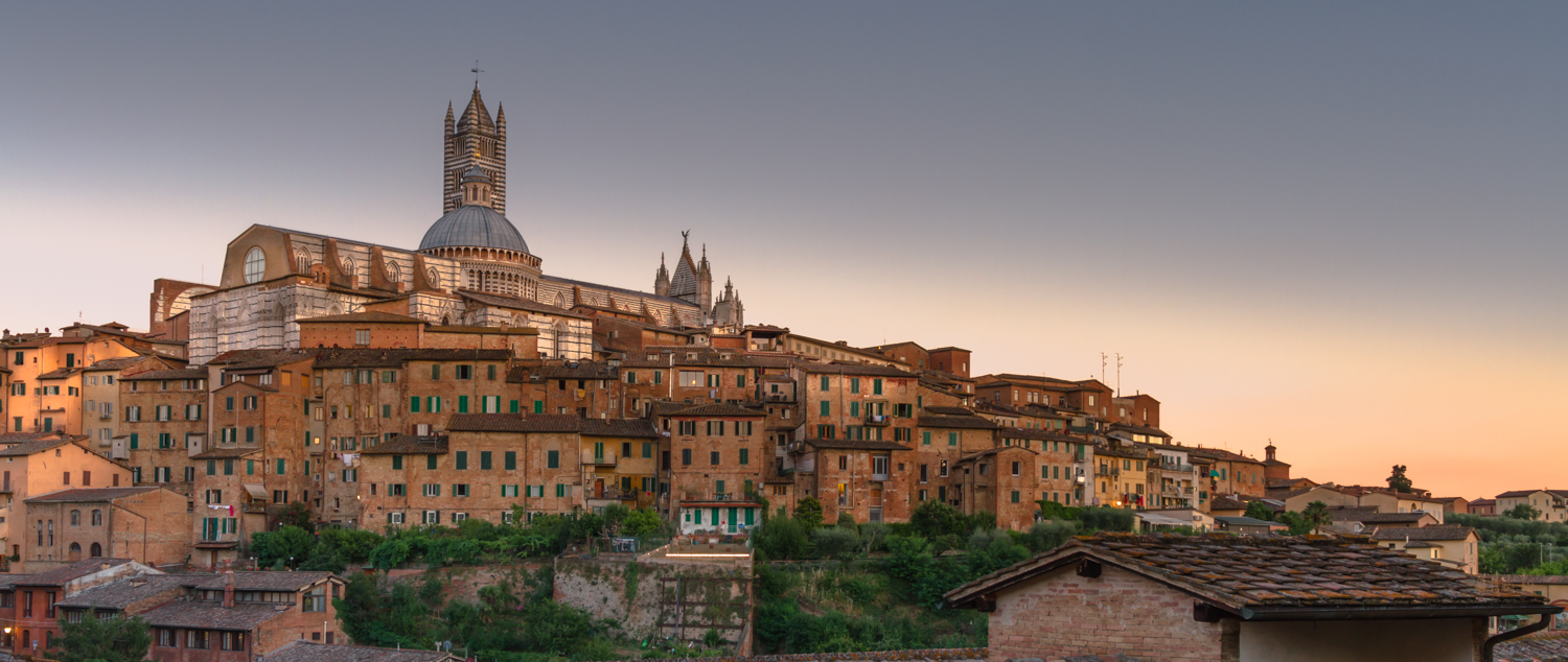 Summer sunset in Siena