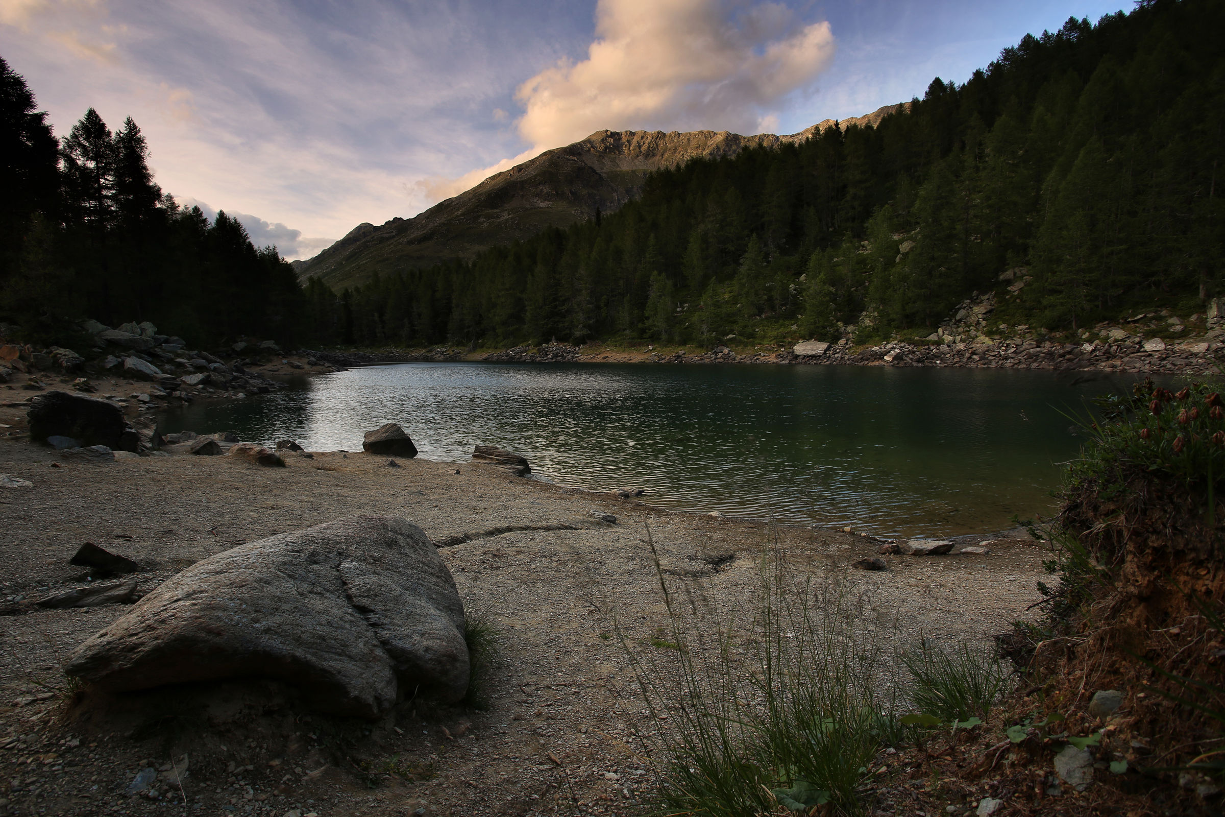 Sunset at Lake Azzurro