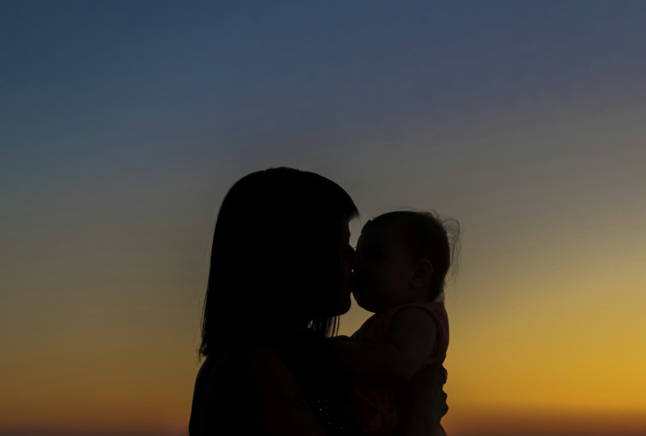 The embrace of sunset