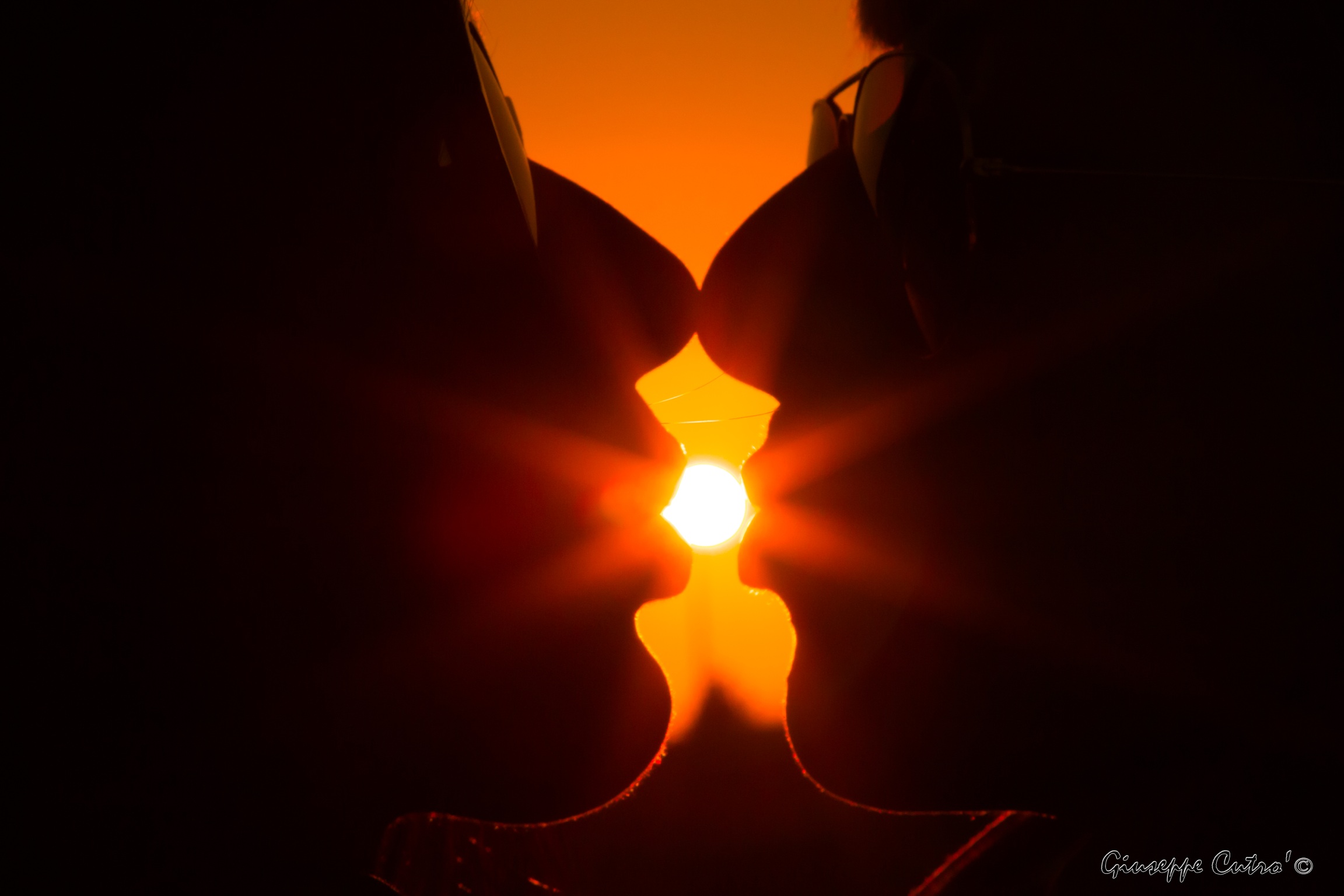 Kiss at sunset