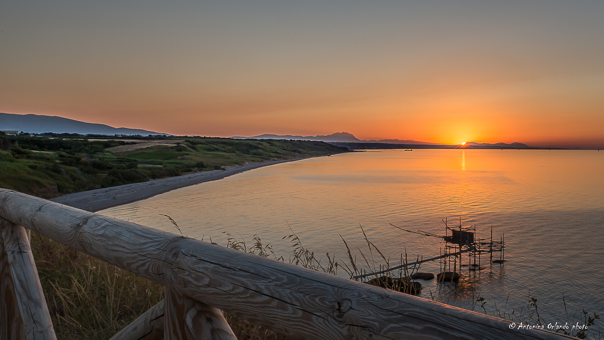 Tramonto su Punta Aderci .