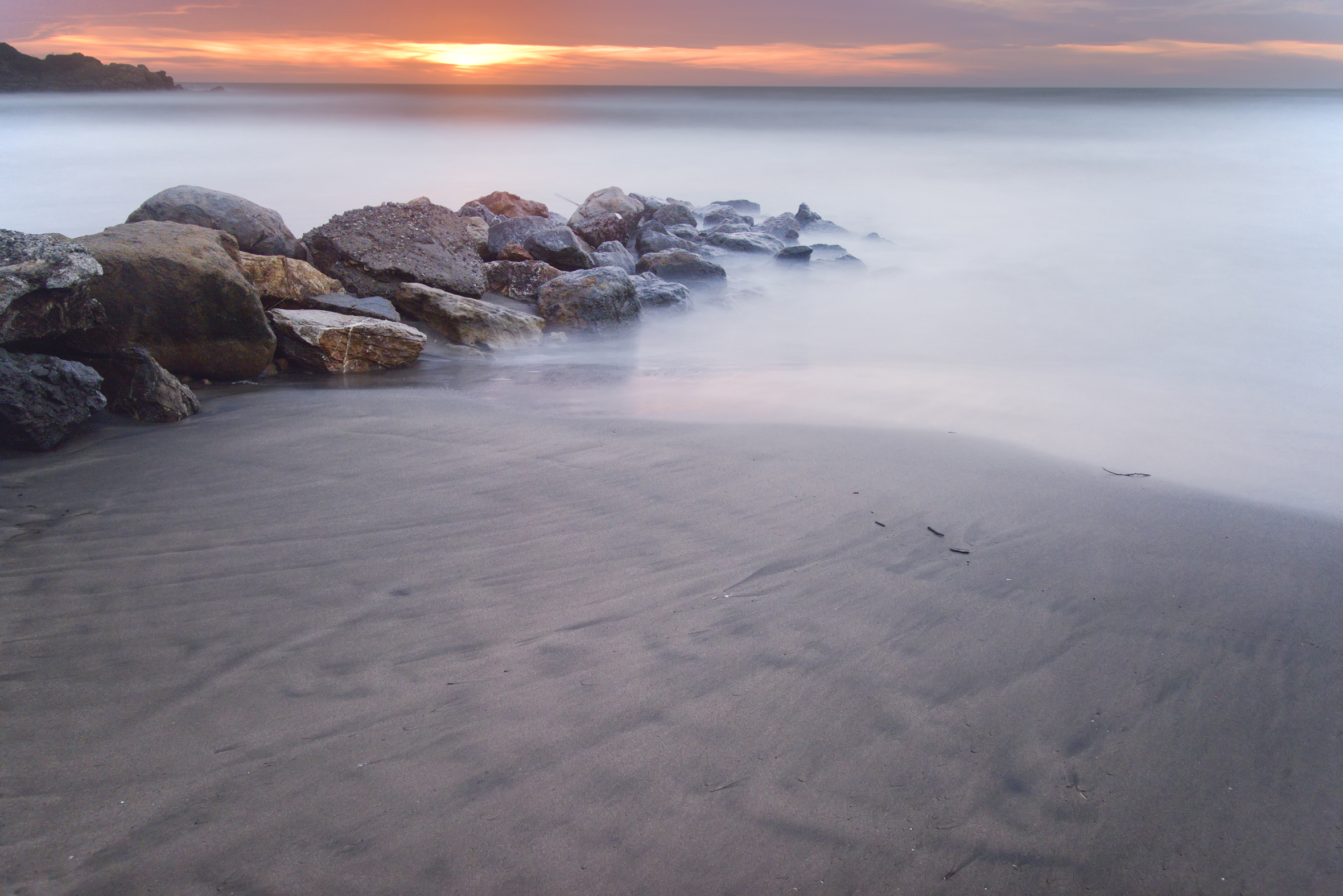 Tramonto dalla spiaggia