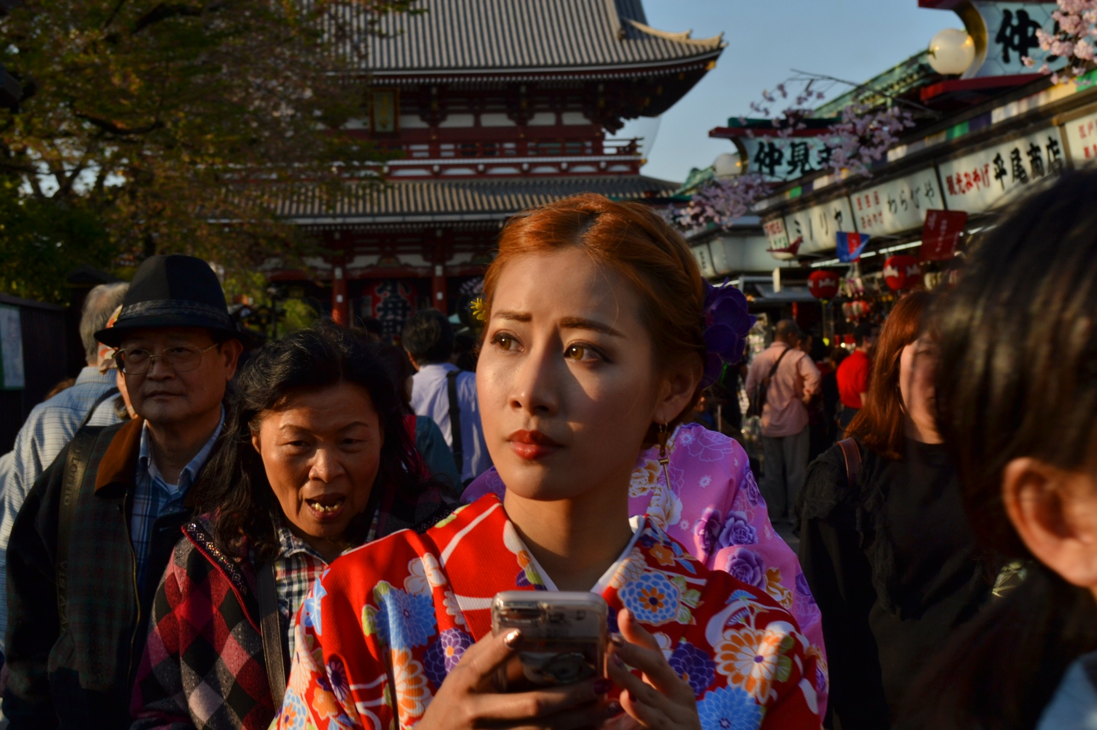 The traditional Japanese women in Tokyo