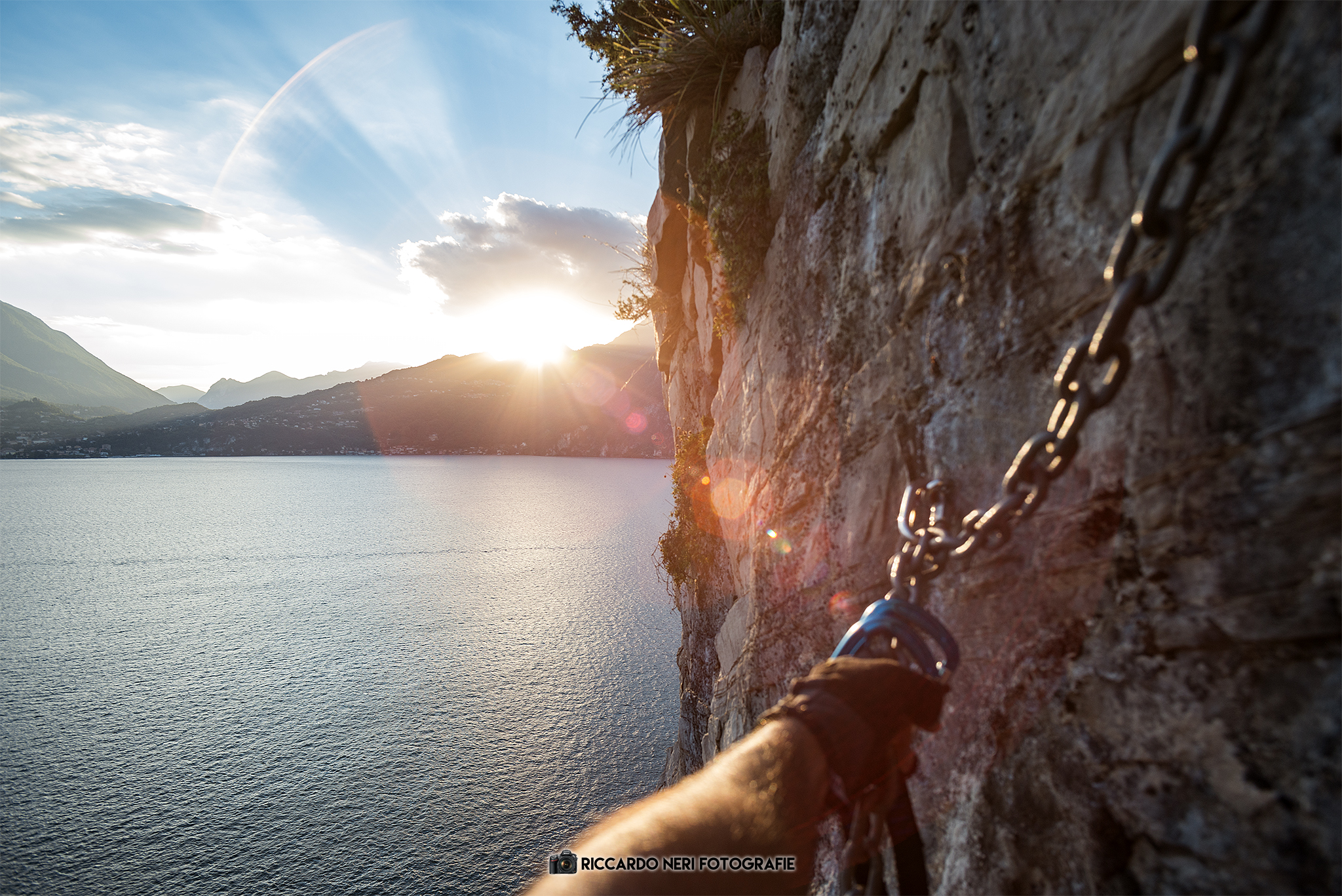 Ferrata romantica al lago di como