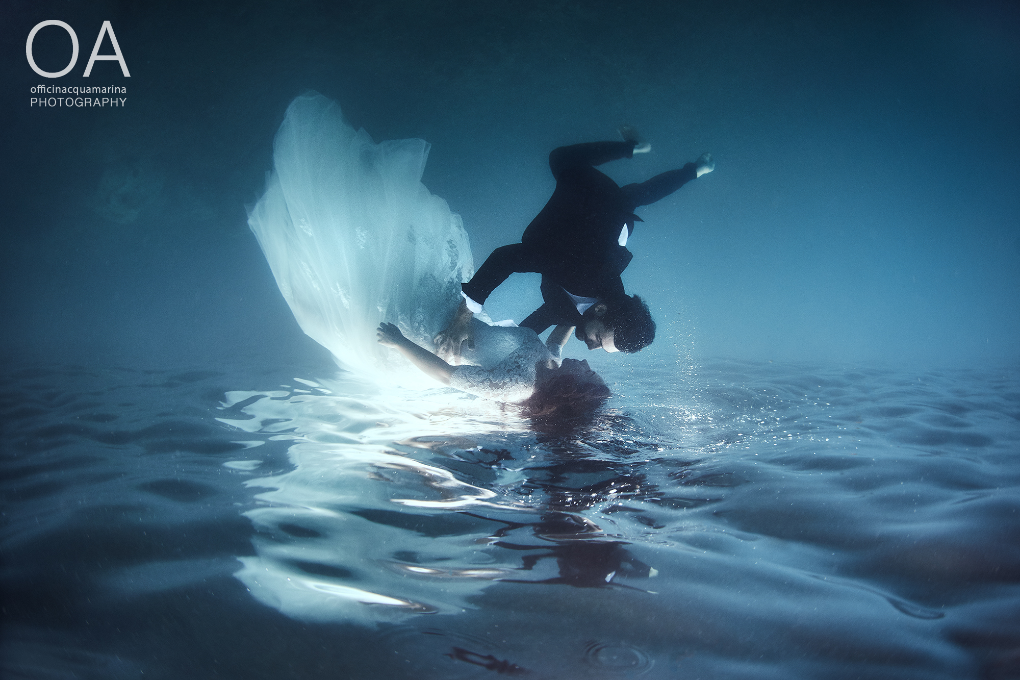 Underwater trash the dress