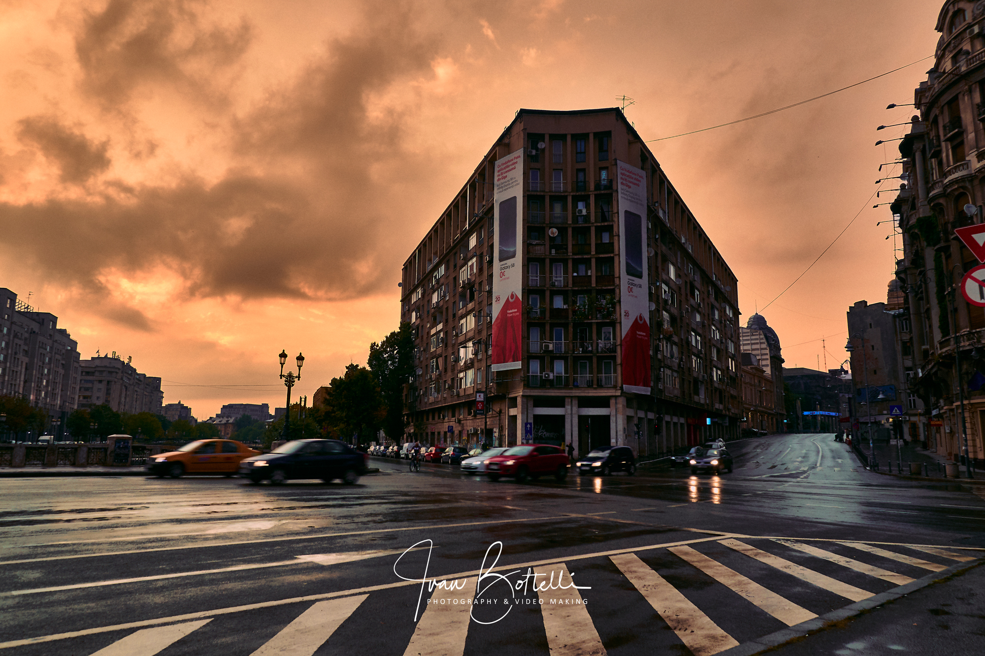Bucharest during the rain