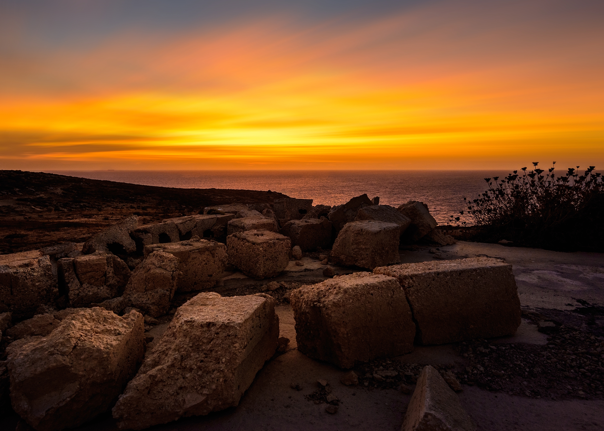 tramonto da capo ponente