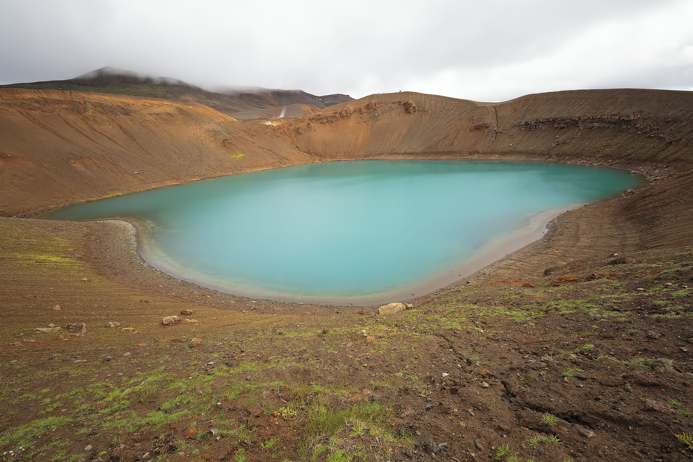 The lake in Krafla volcano