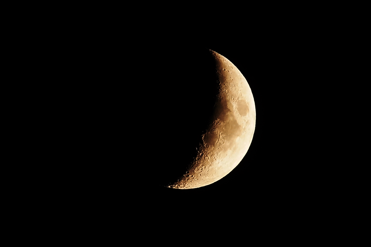 La Luna ieri sera.