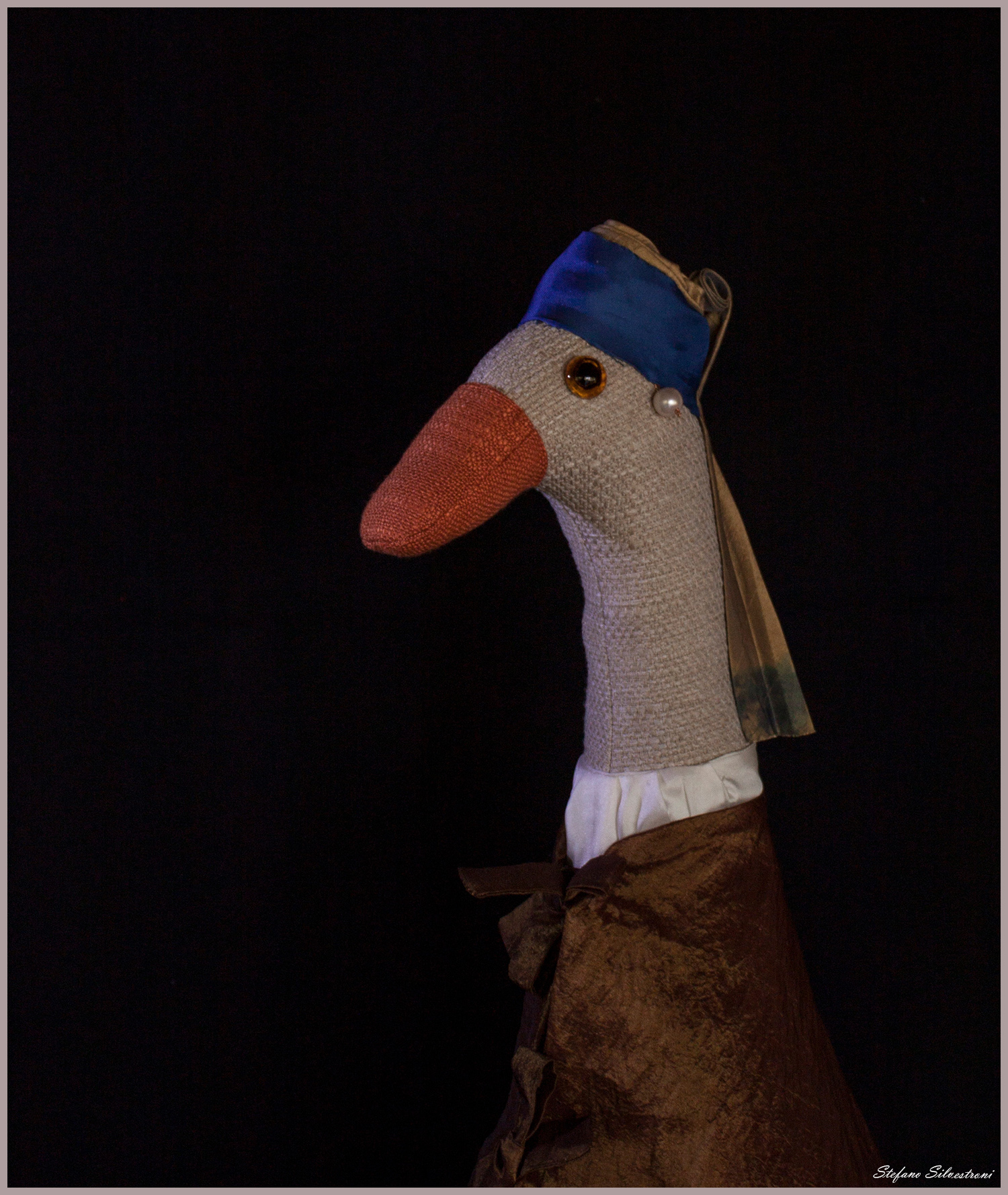 Papera with turban (with pearl earring)