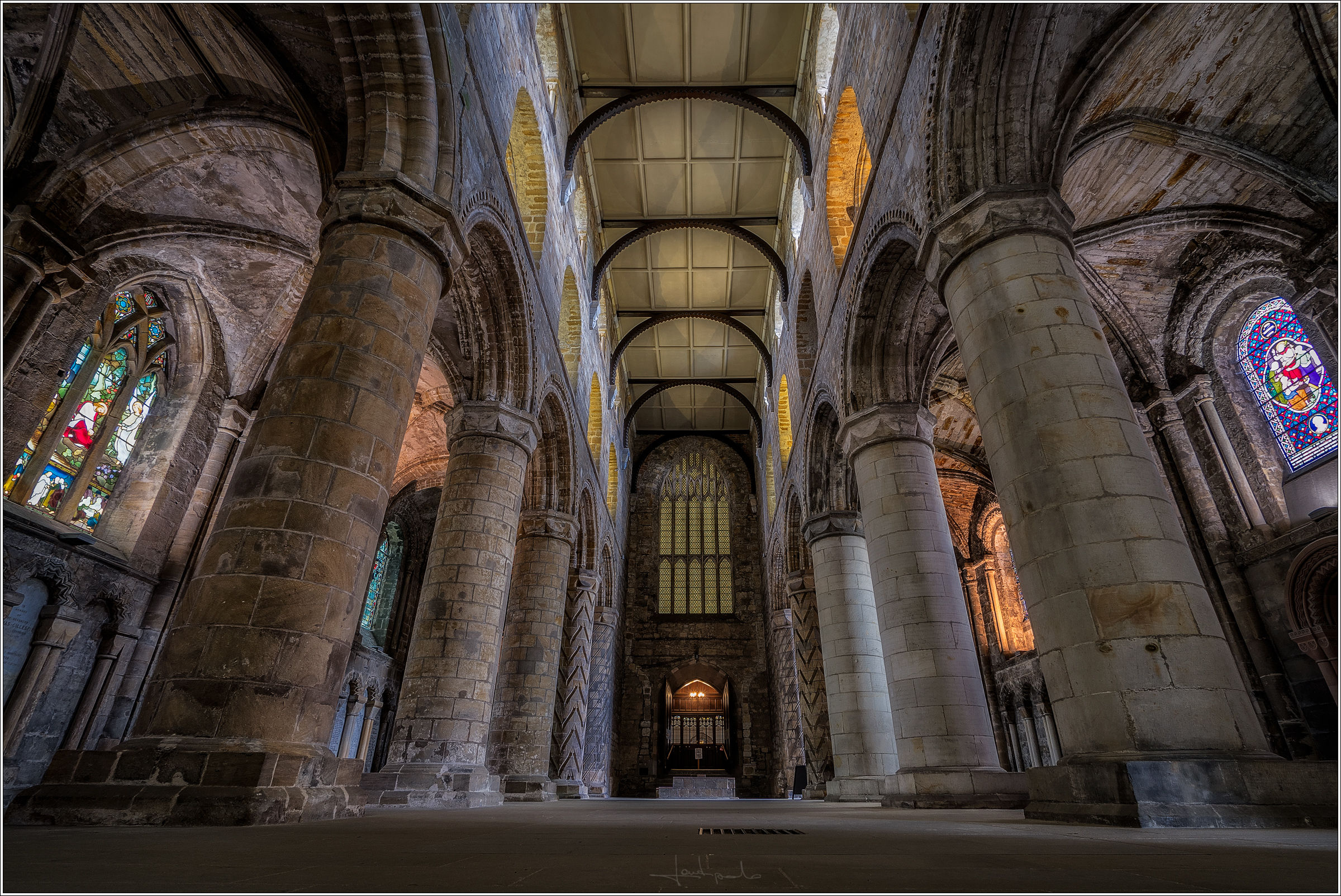 Dunfermline Abbey, interno.