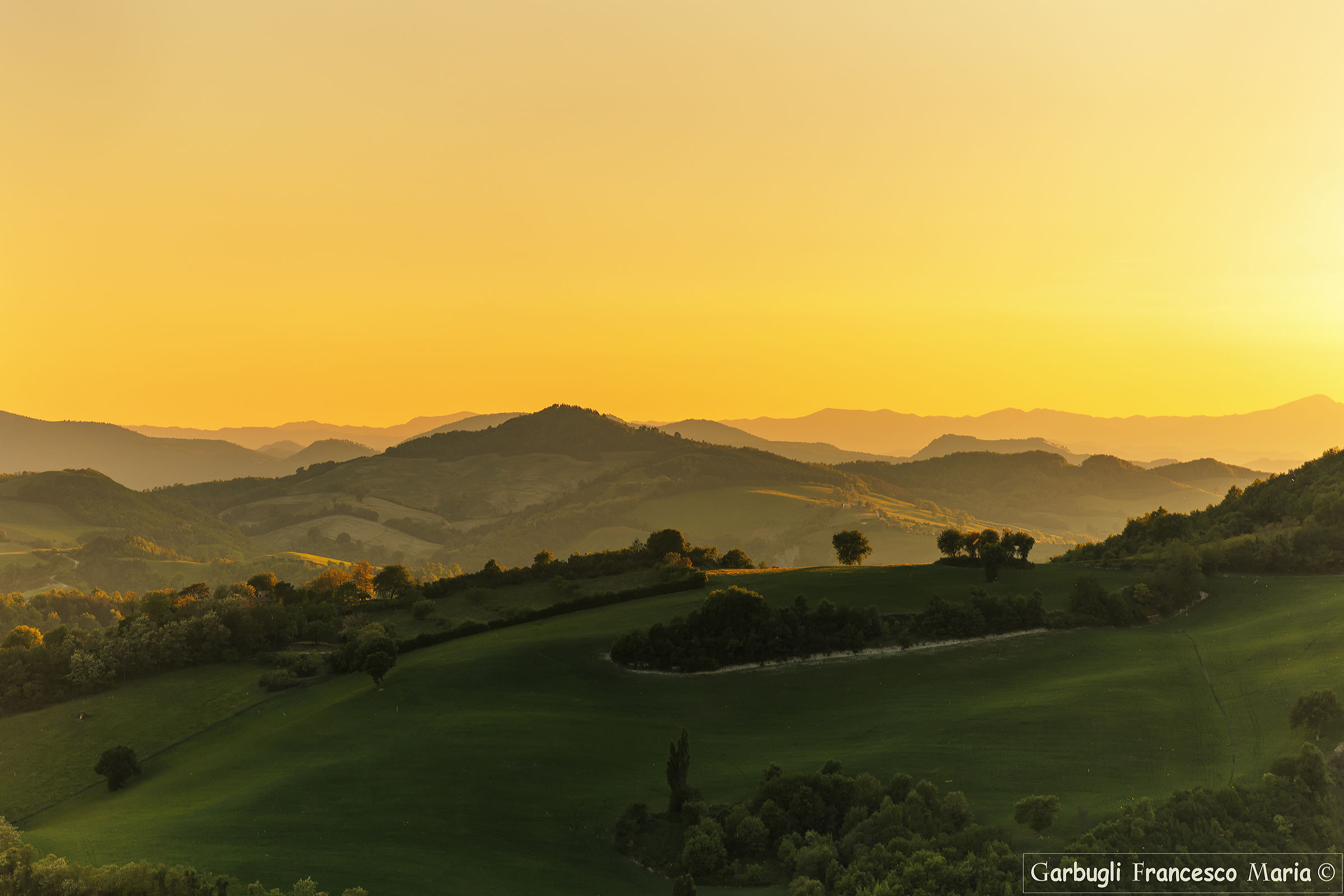 La dolce luce del tramonto