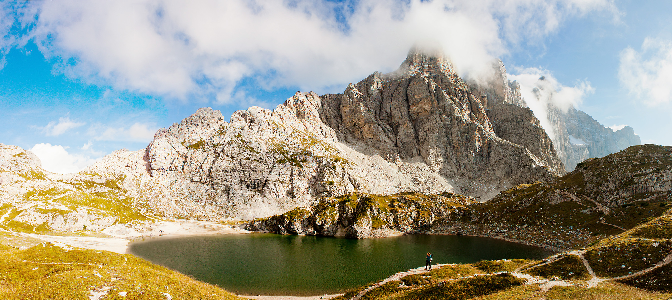 Monte civetta dal lago coldai