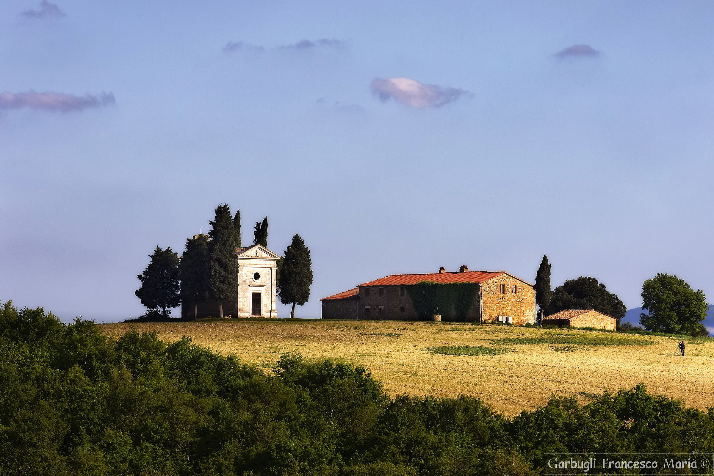 The photographer at Vitaleta