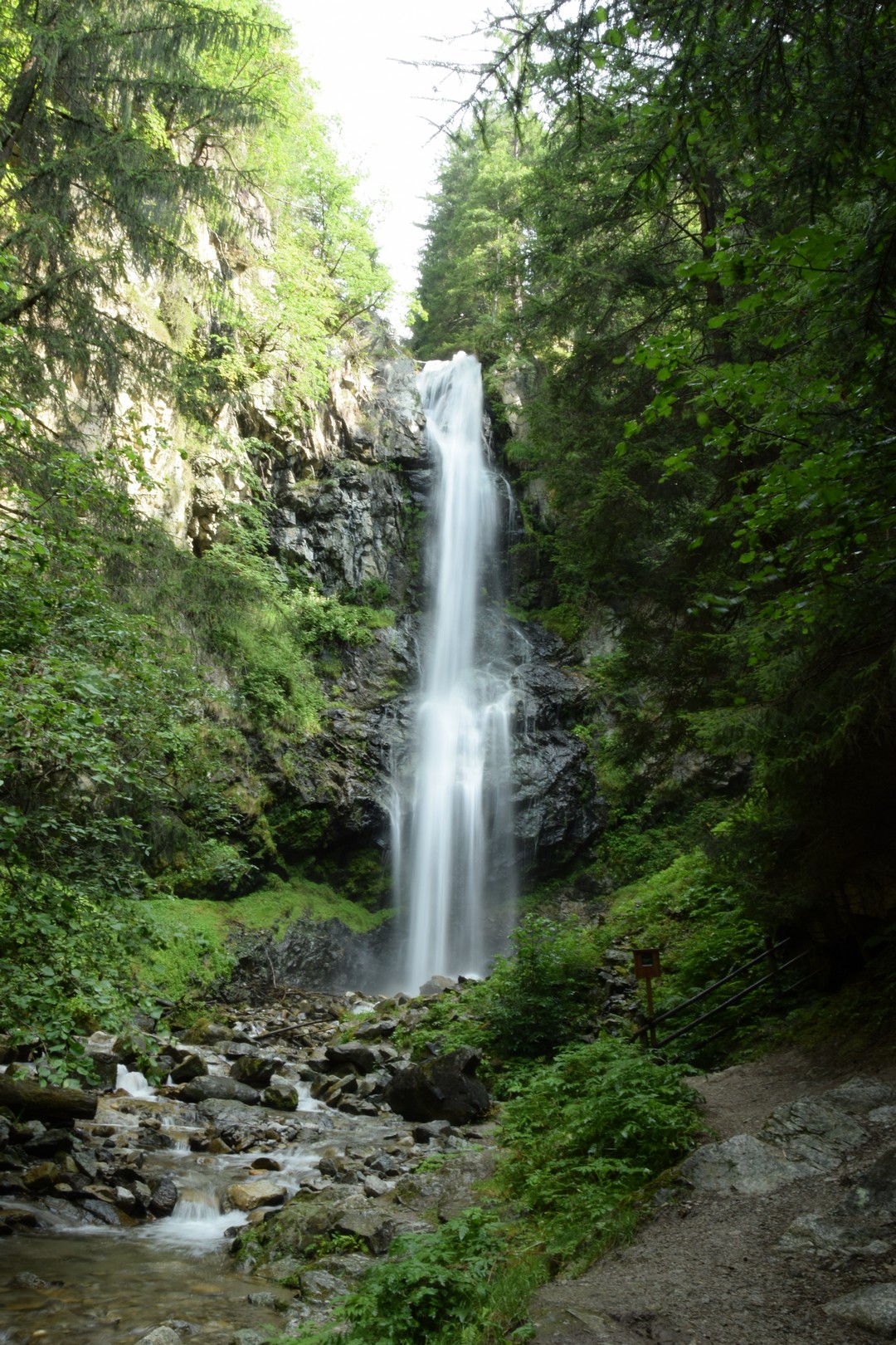 Waterfall in Isarco Valley, Vandoies of Above