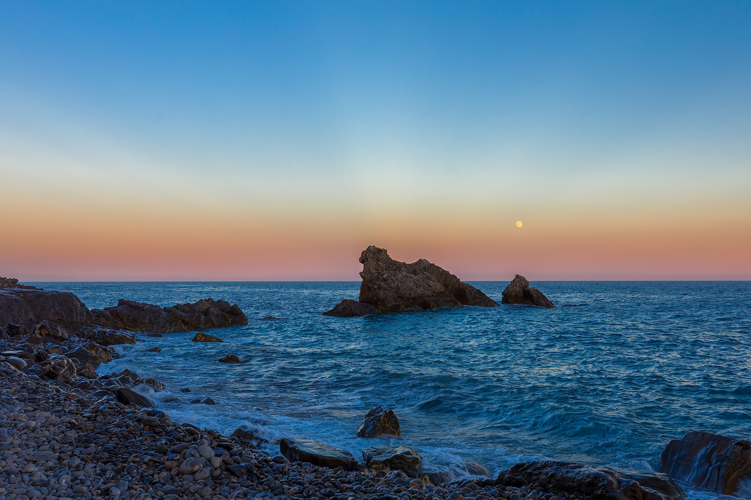 One evening on the beach