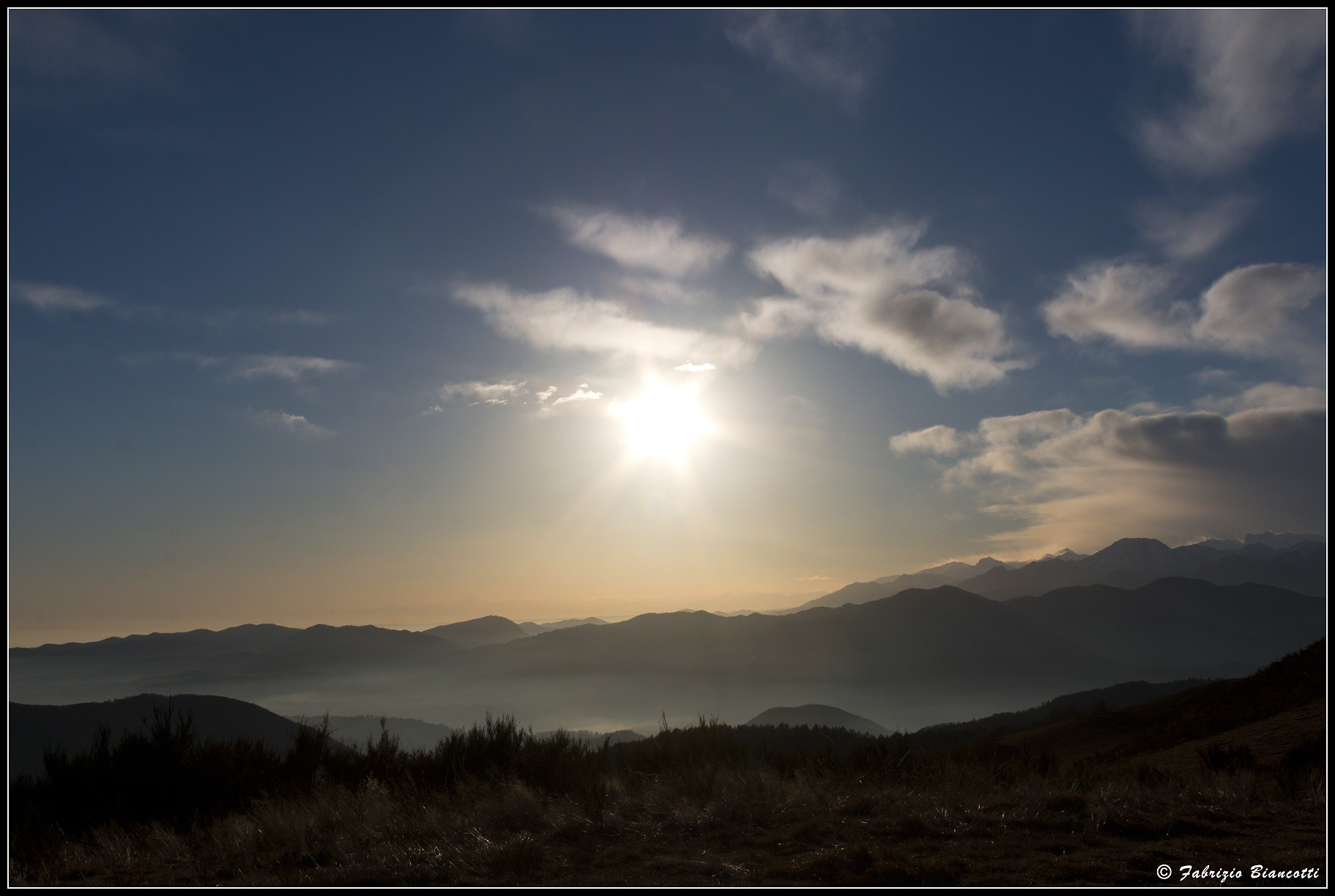 The sunset time is approaching