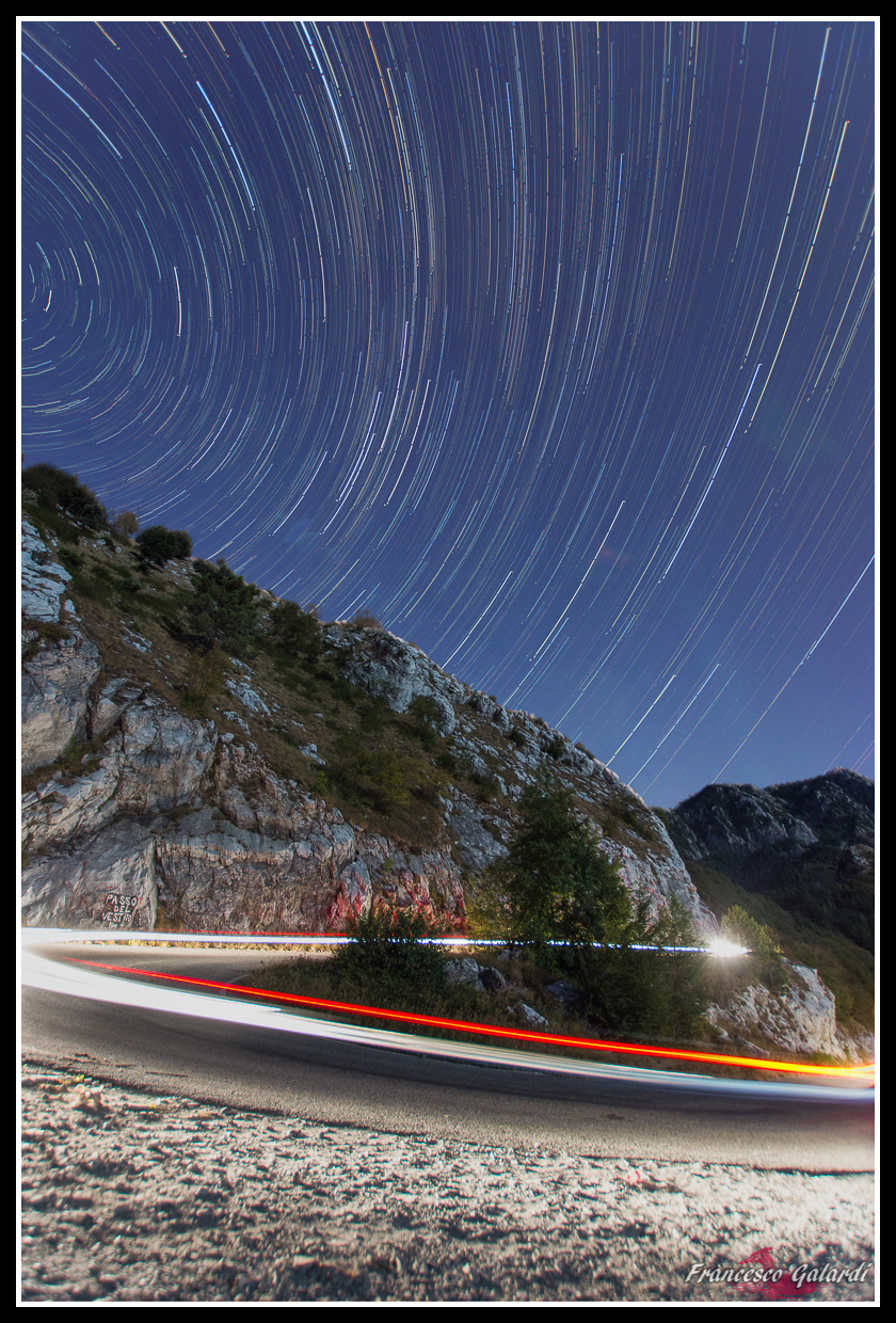 Startrail al Pian Della Fioba(MS)