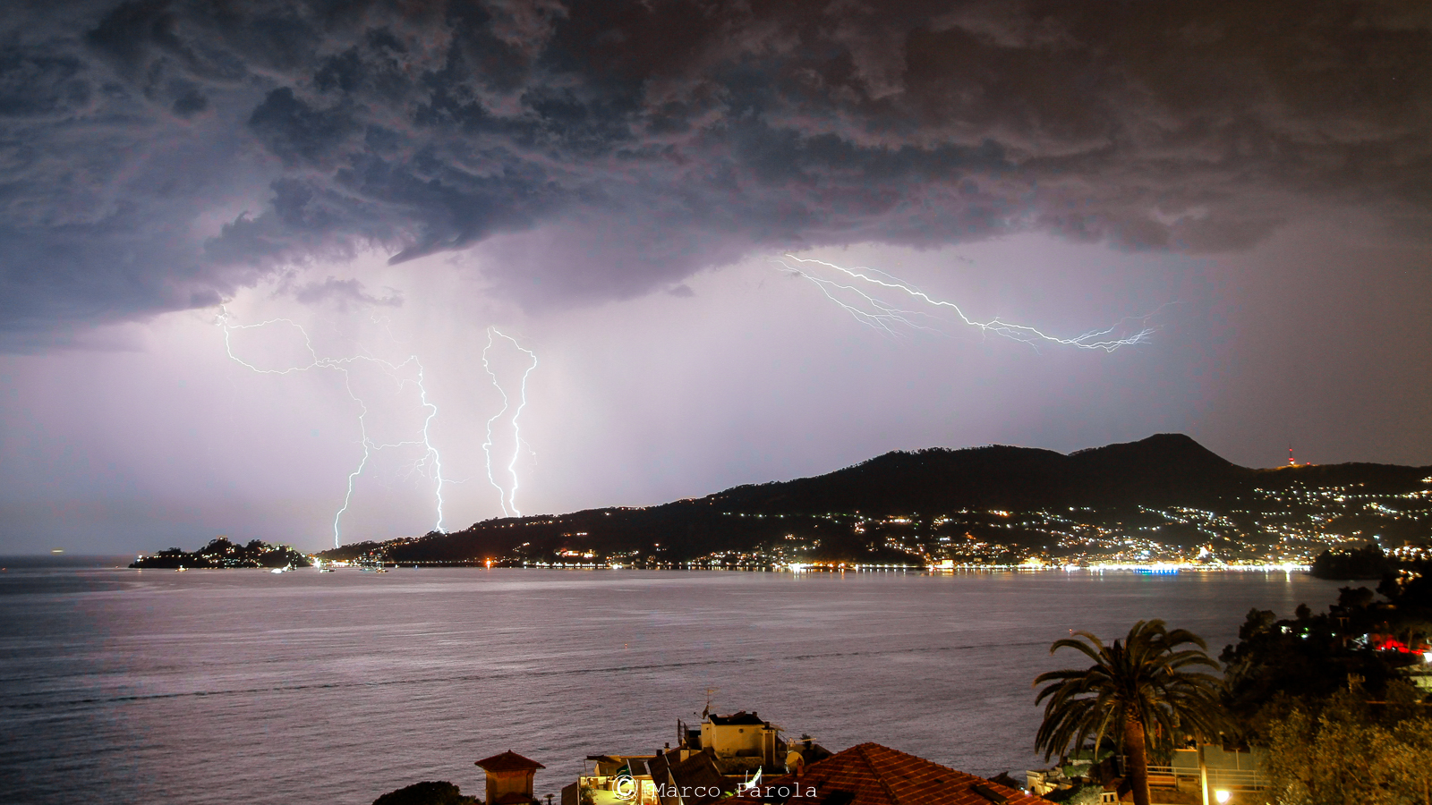 Lightning on Portofino