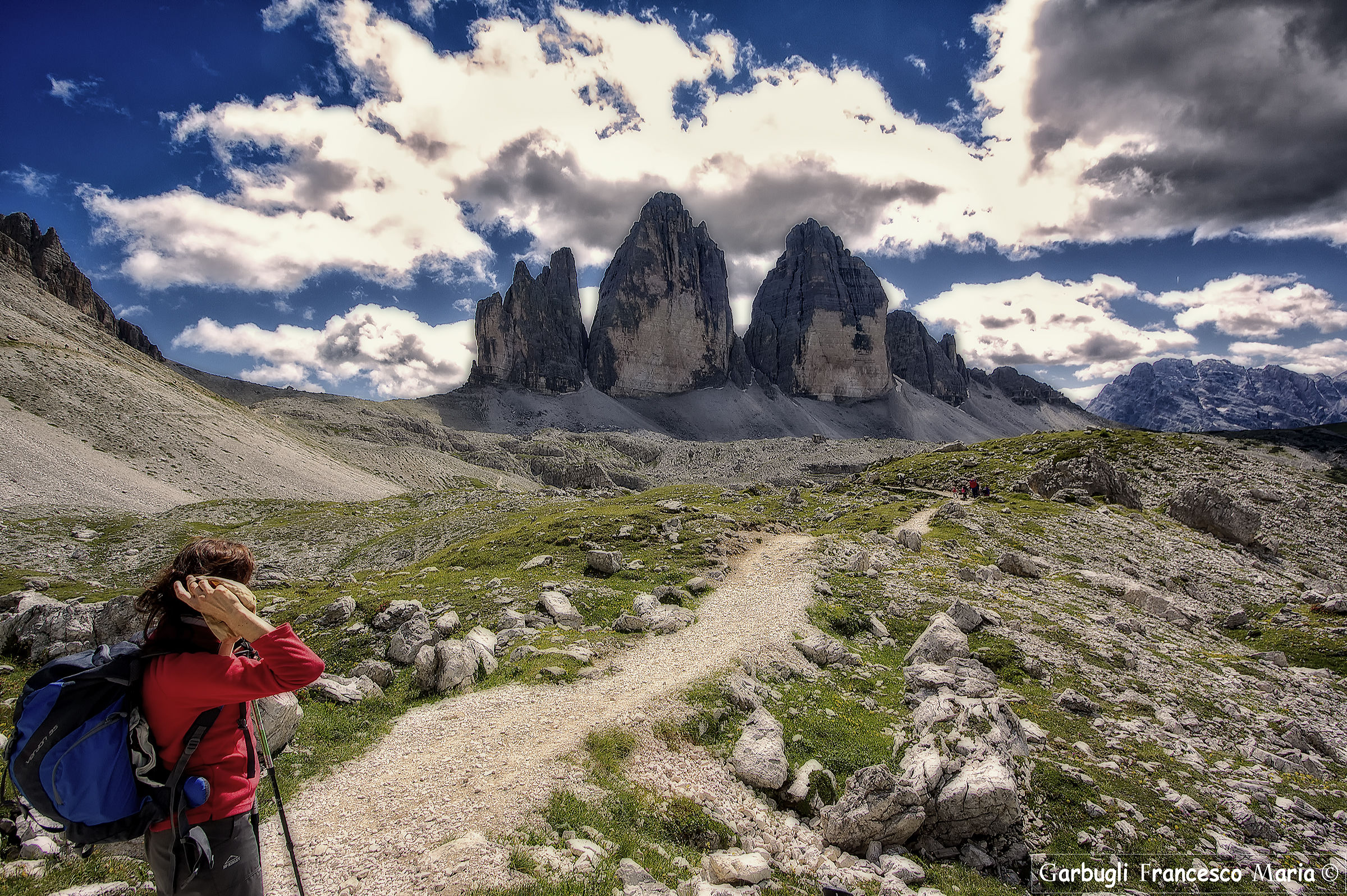 Treking at the Three Peaks of Lavaredo