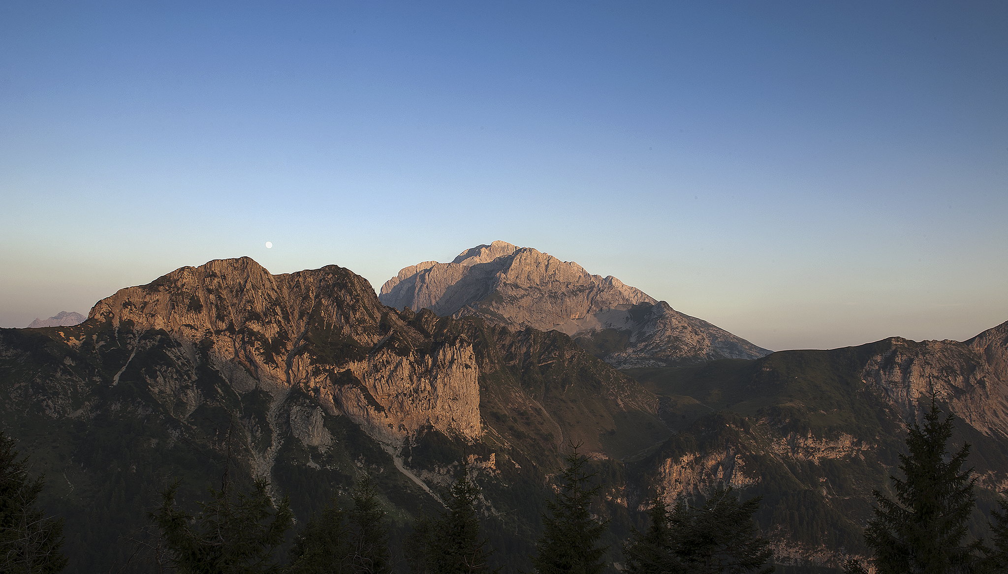 Mount Arera at sunset