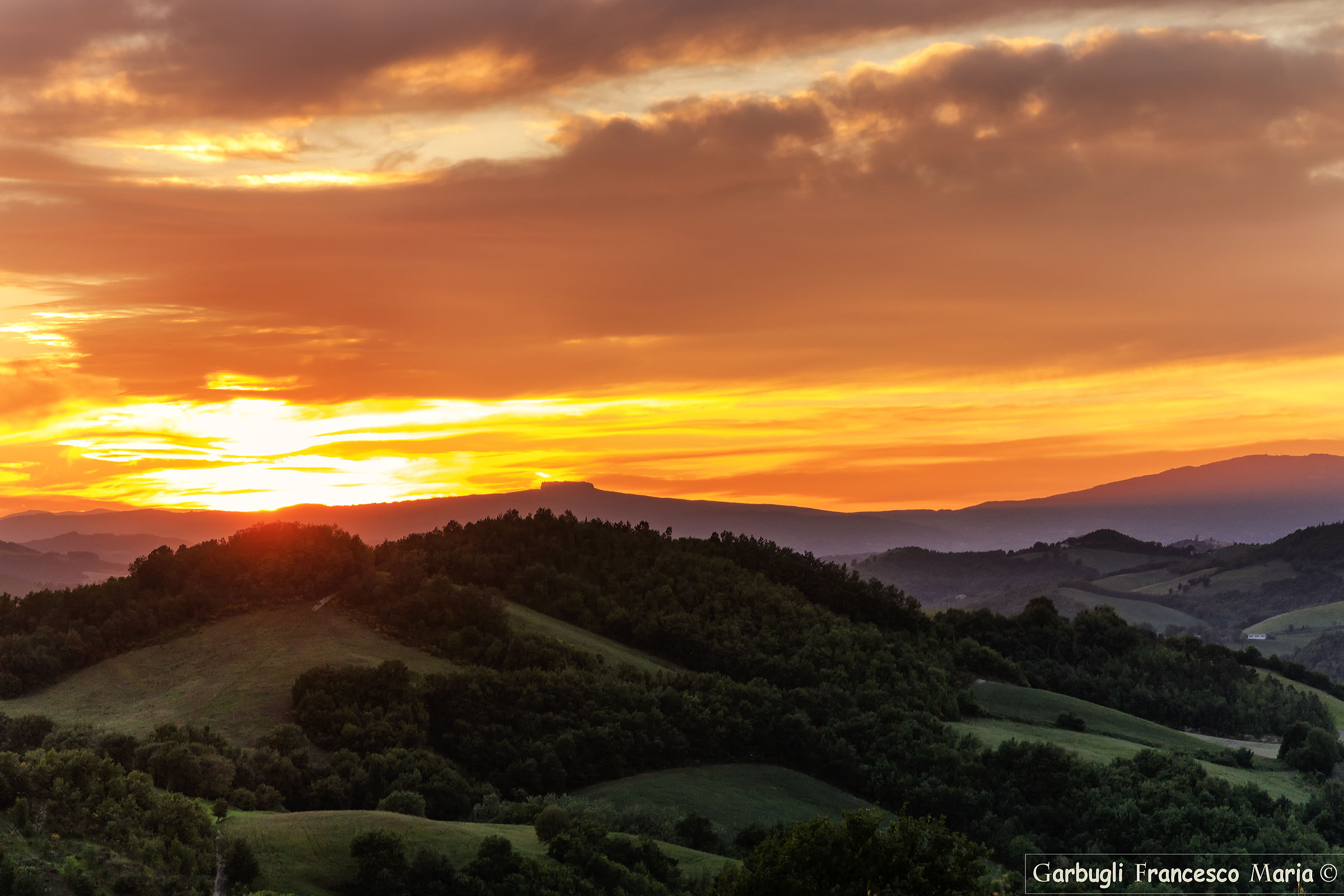 Red Fire on Sasso Simone