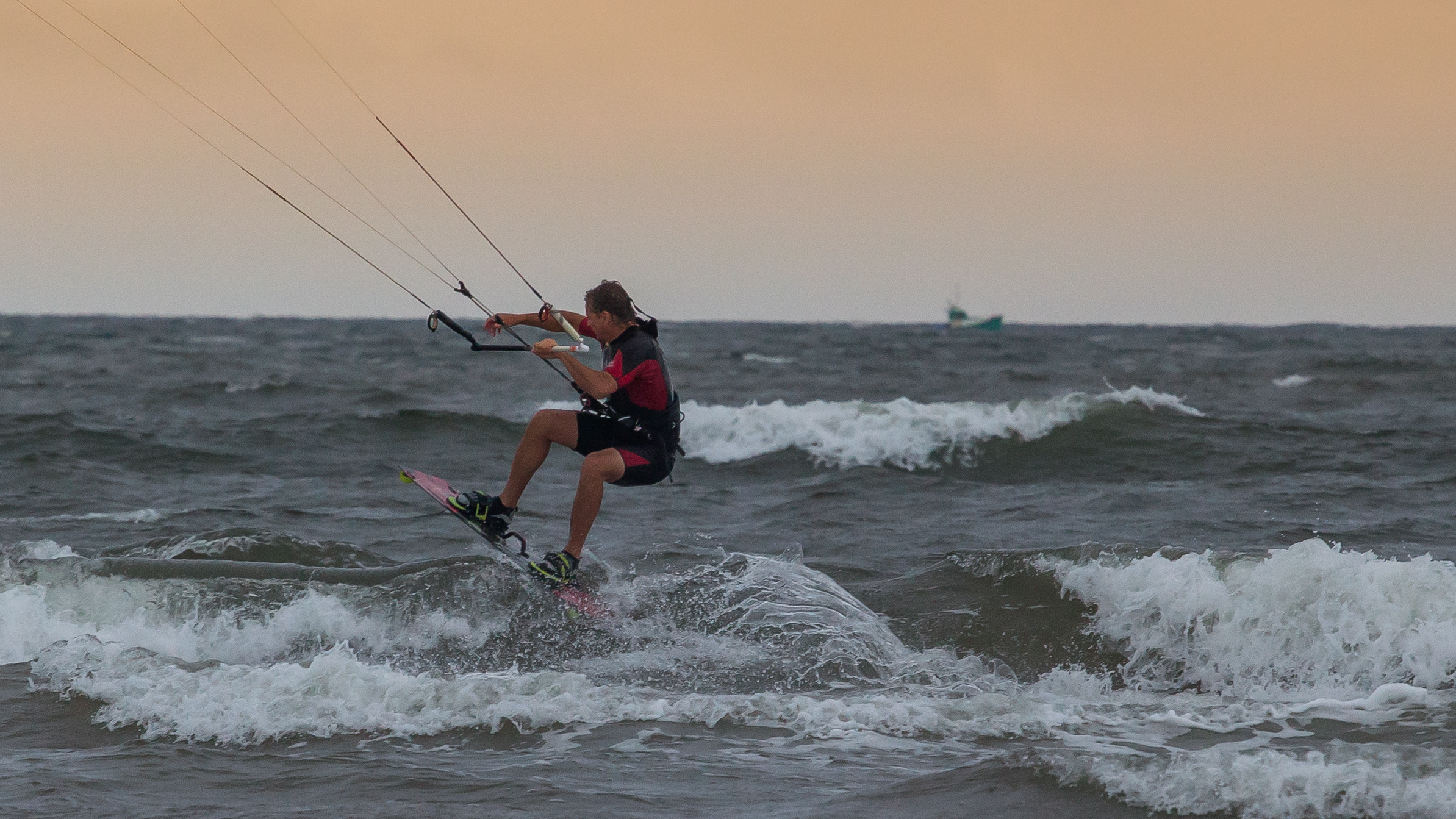 Kiteboarding lungo PEI National Park PEI Canada