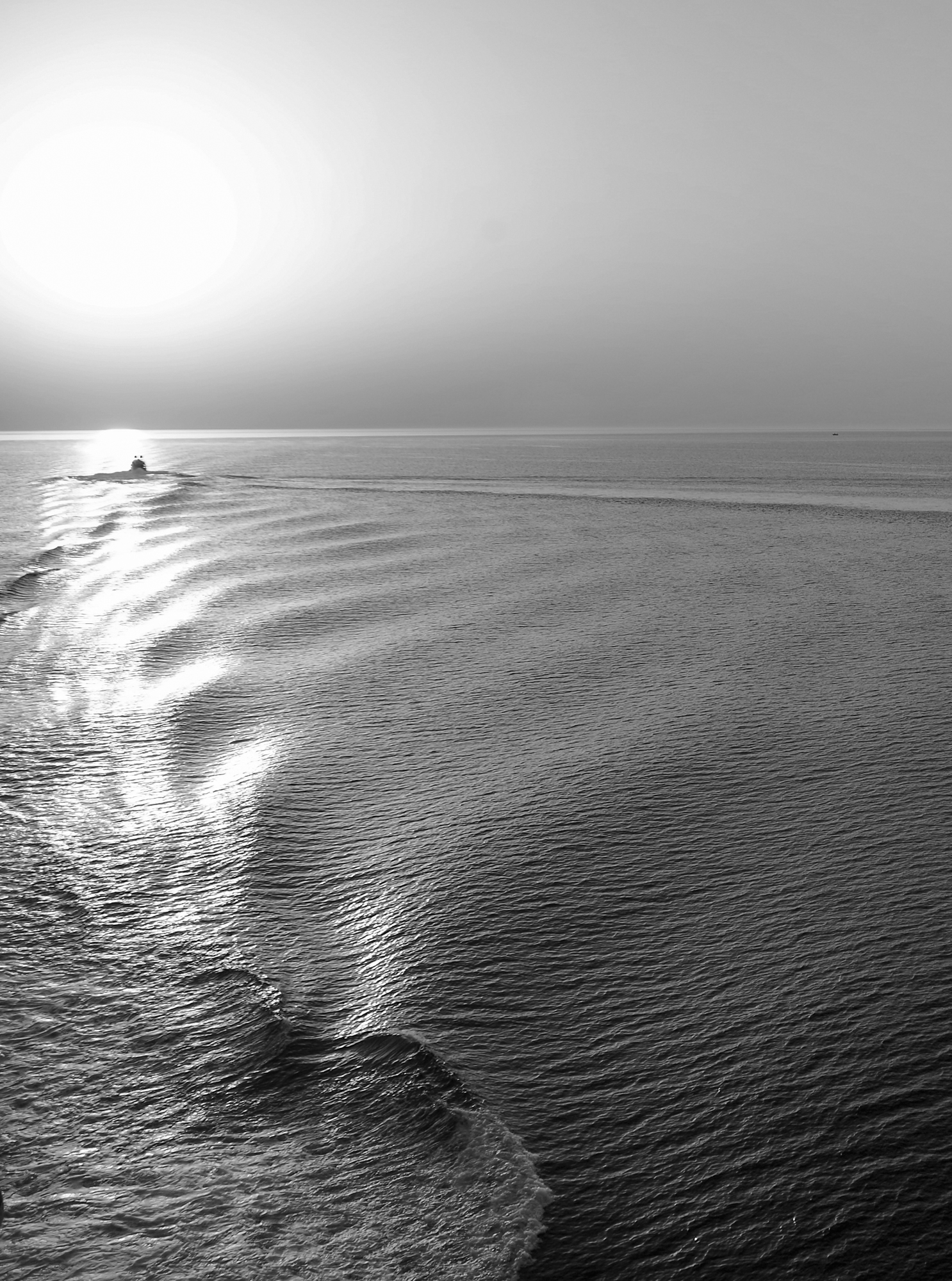 At dawn meeting with light