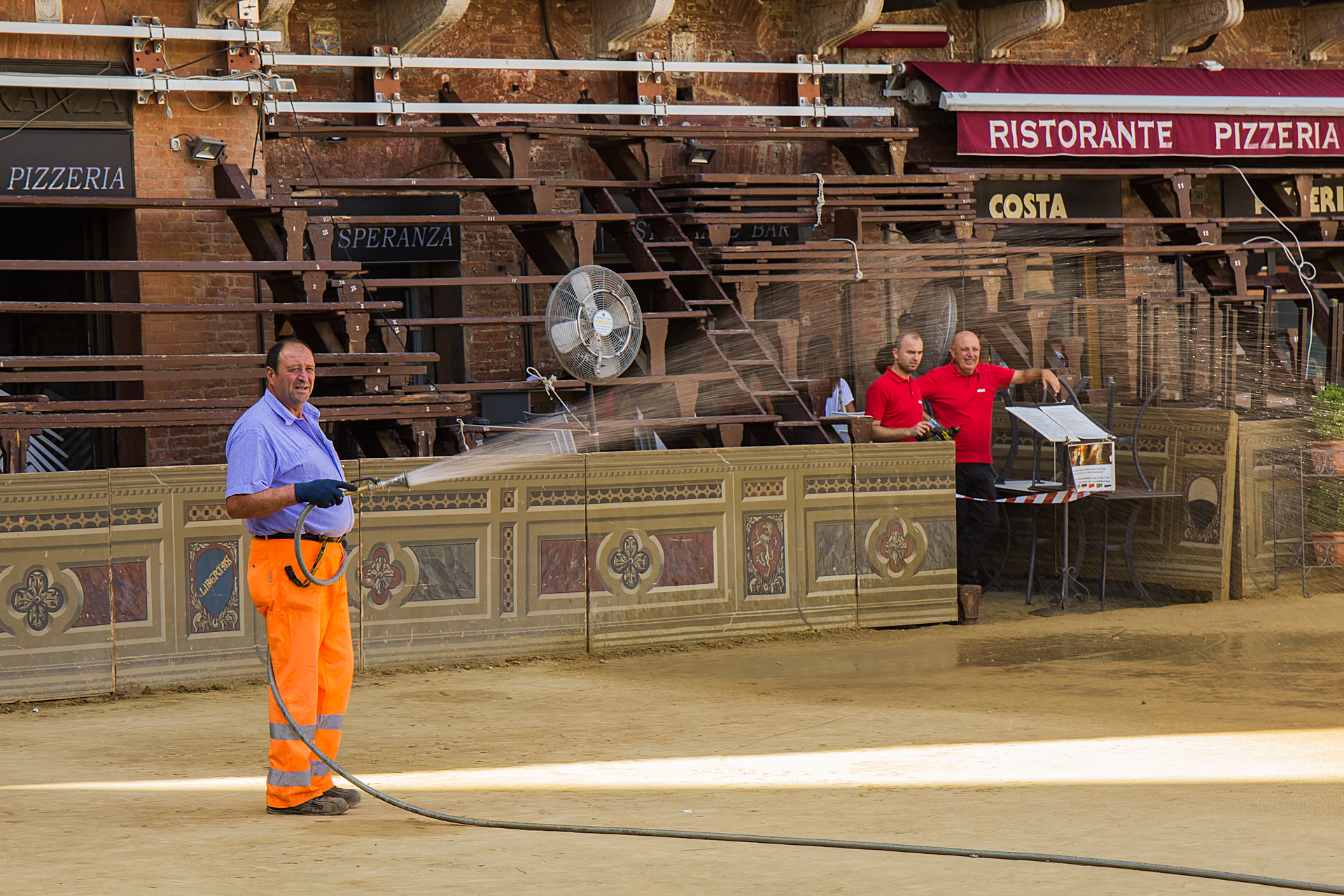 Wet by the Siena stake