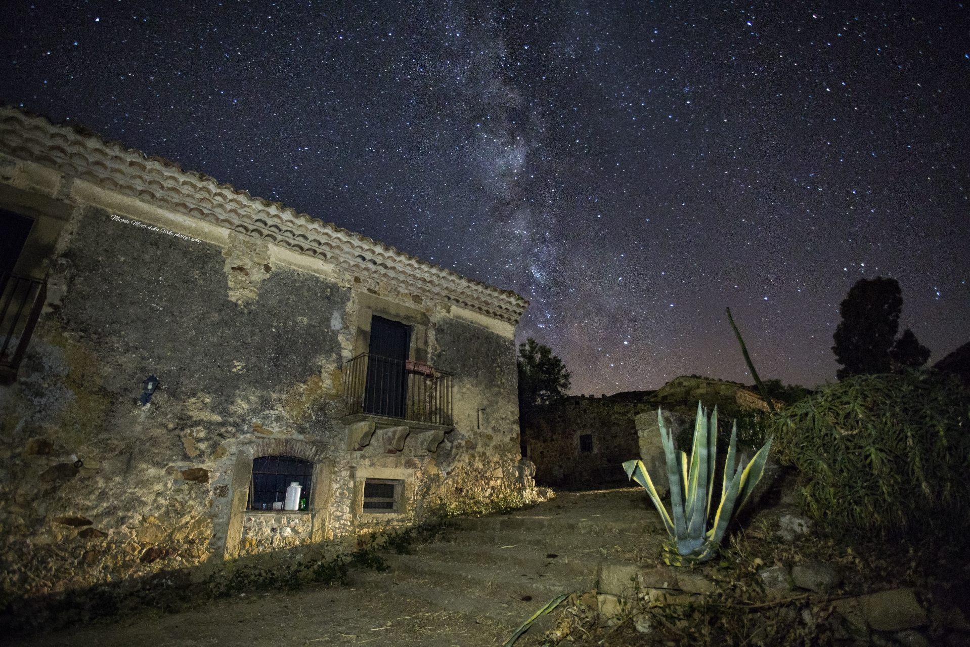 The Milky Way on the Borgo degli Ulivi - Tusa