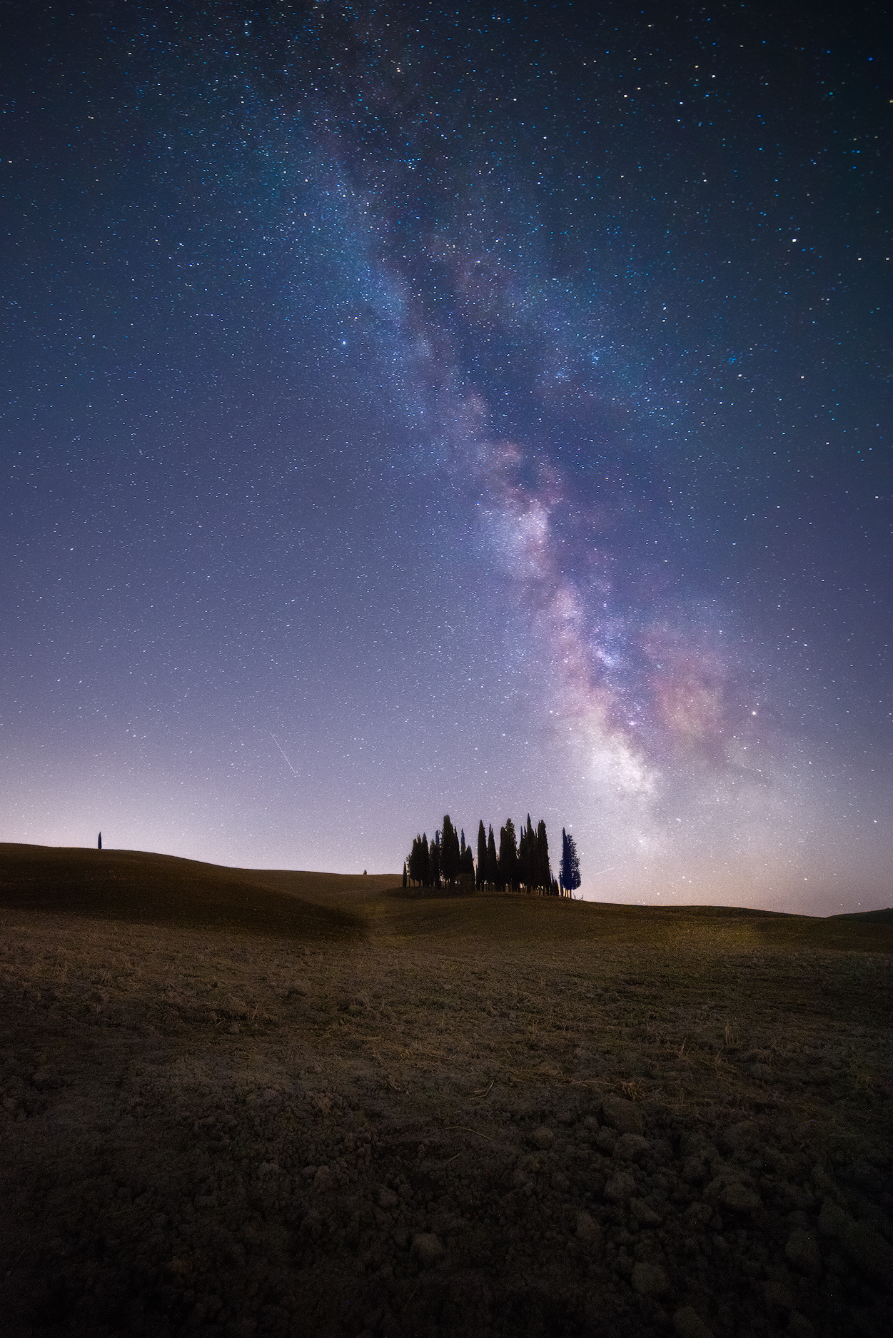 Via Lattea ai Cipressi di Montalcino