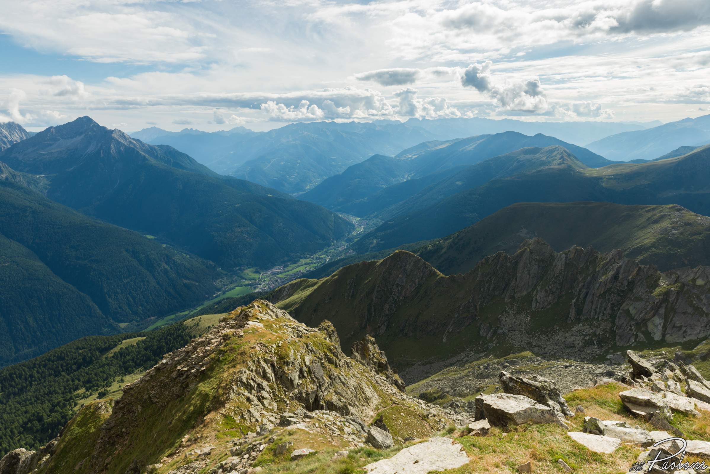Val Camonica from the top of Bles
