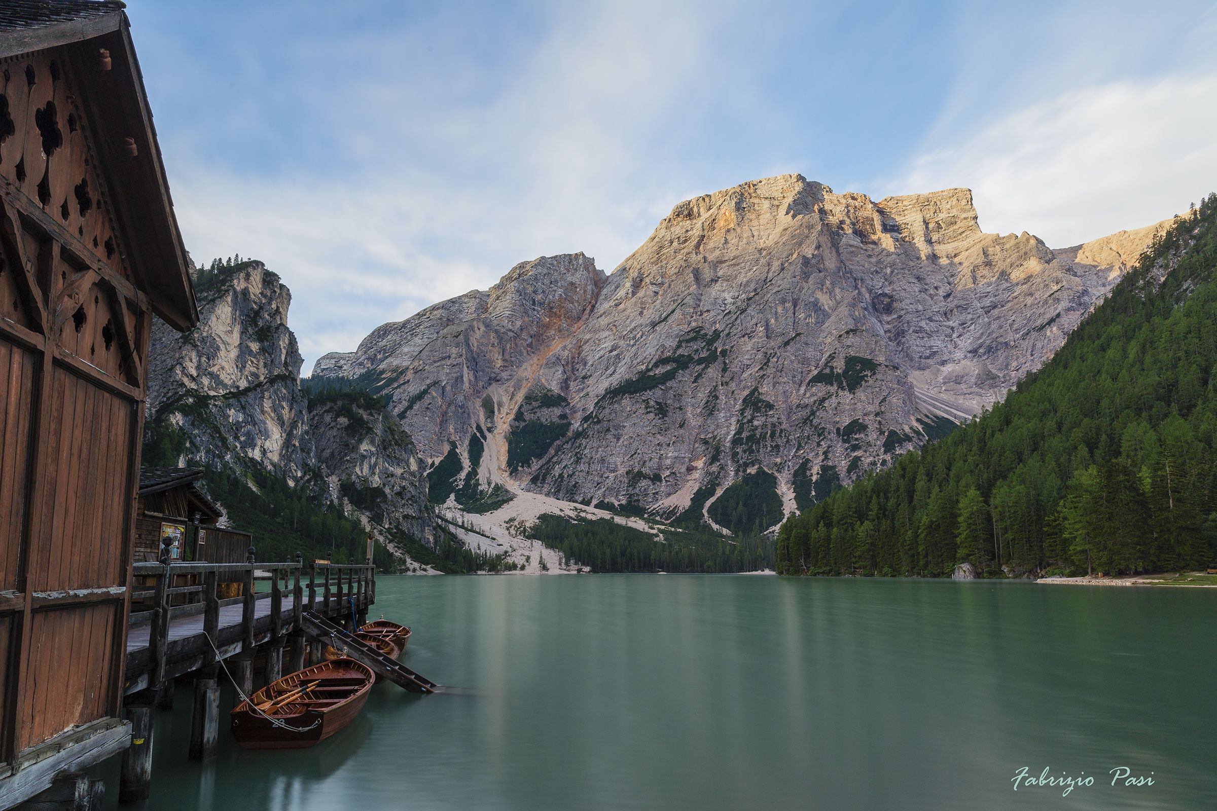 Braies light in the morning