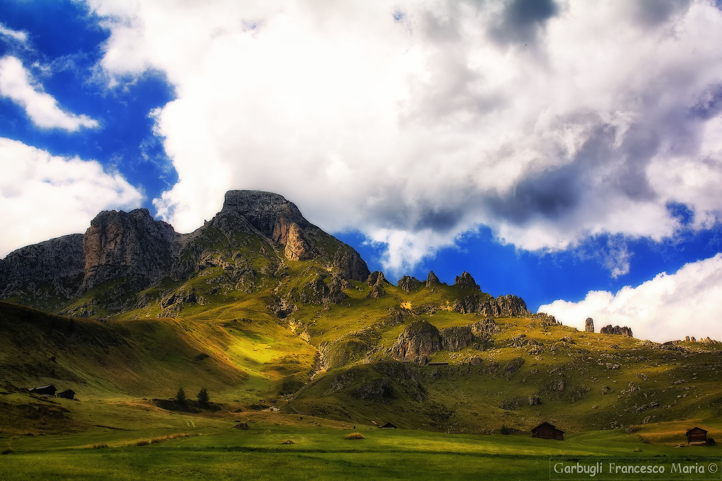 Una sosta sotto il Sass di Putia