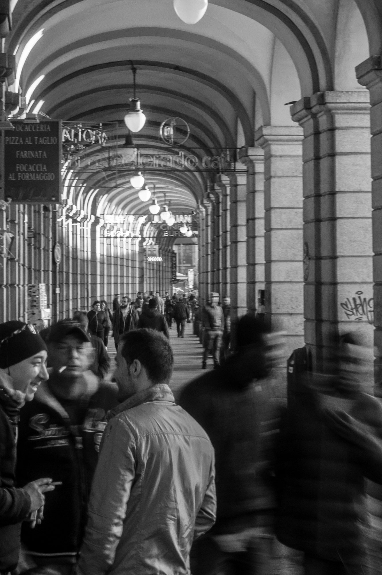 Black and white moving