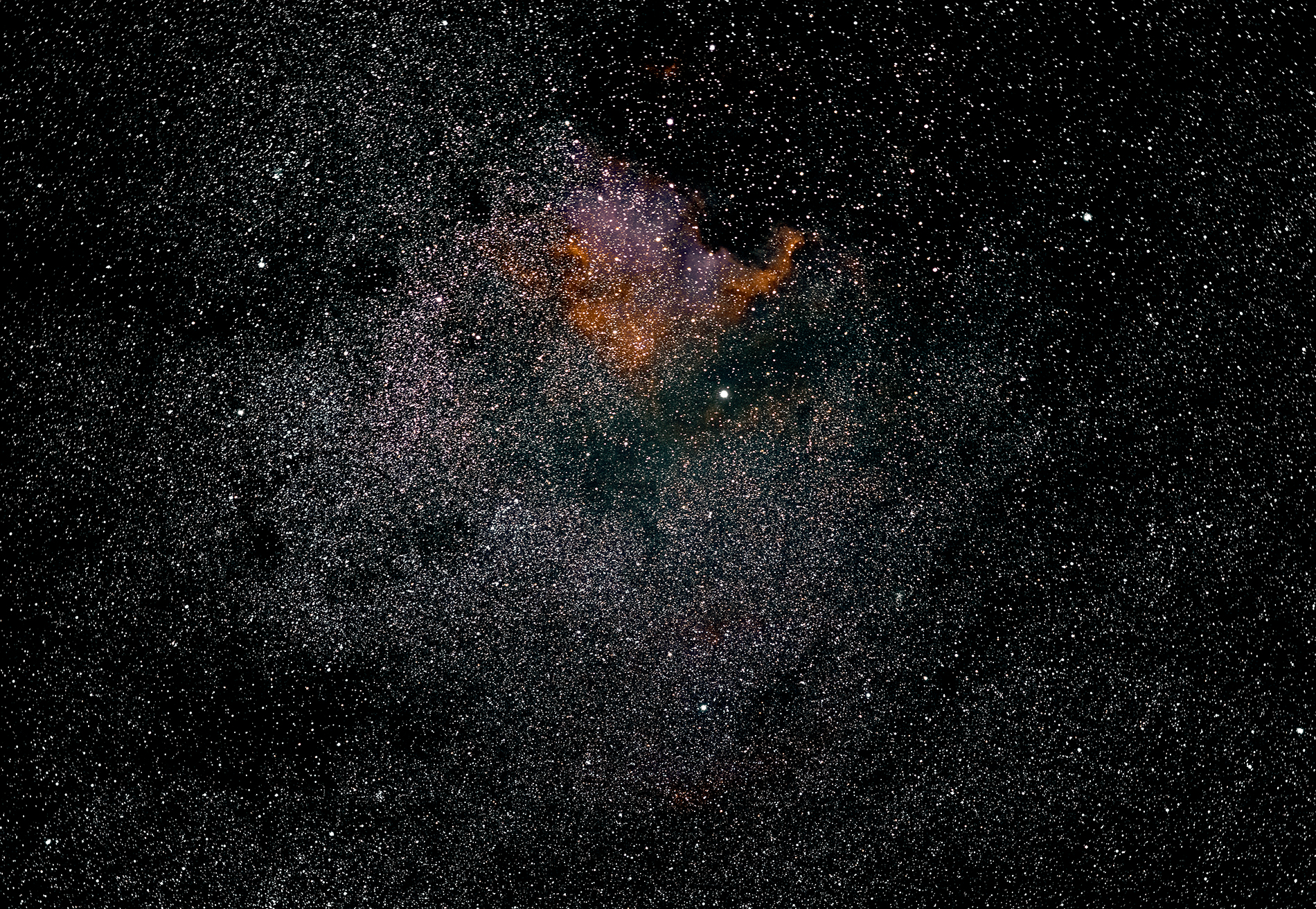Nebula North America in swan