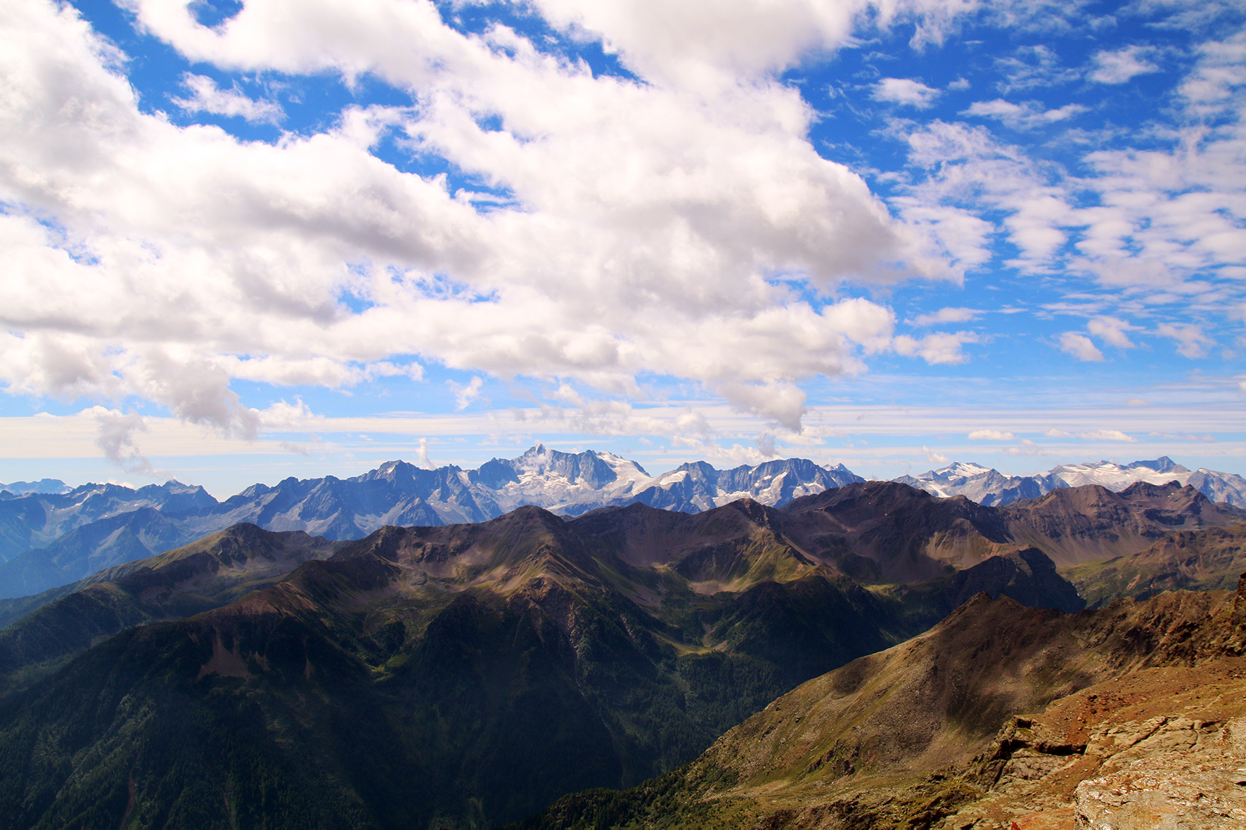 Vista sulle Dolomiti..