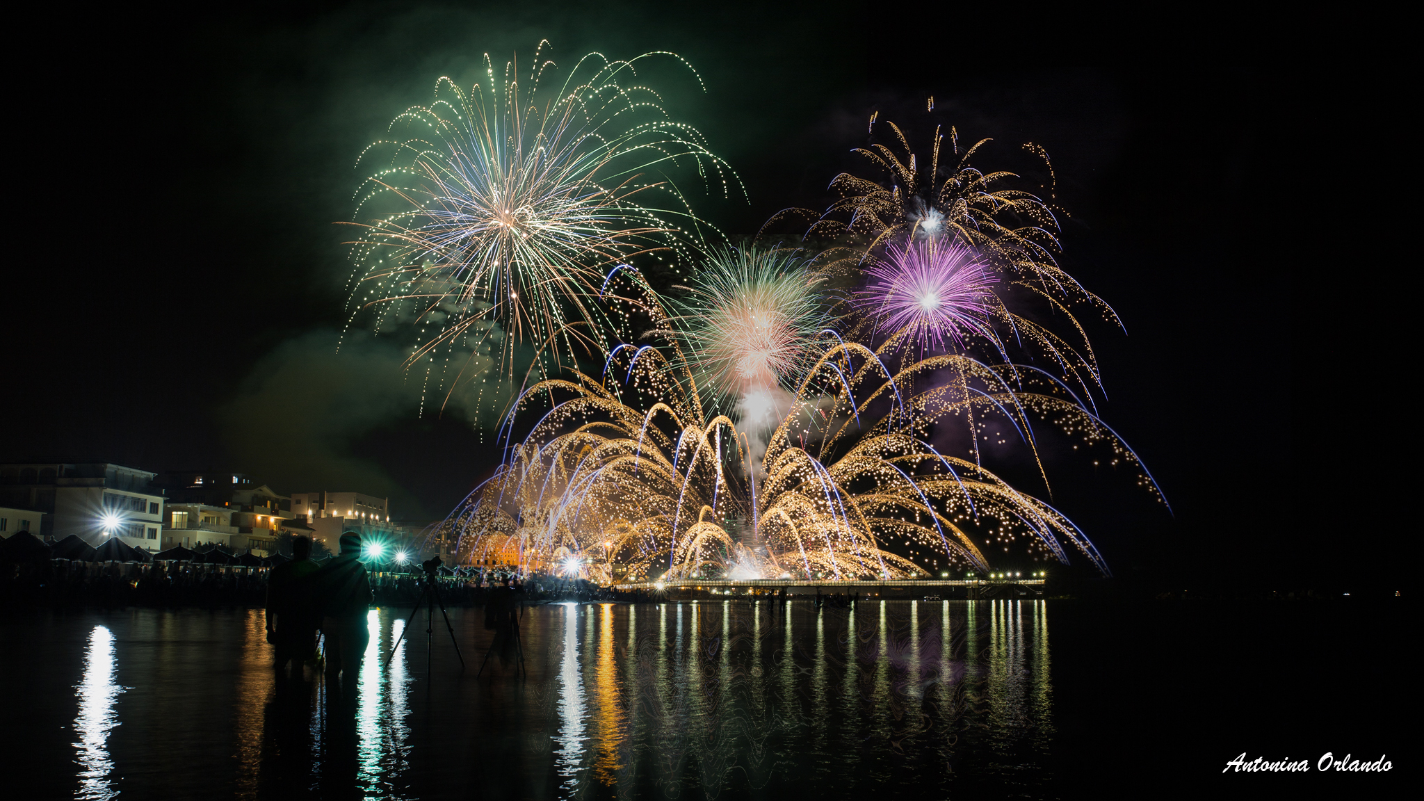 Fuochi per la festa di San Franco