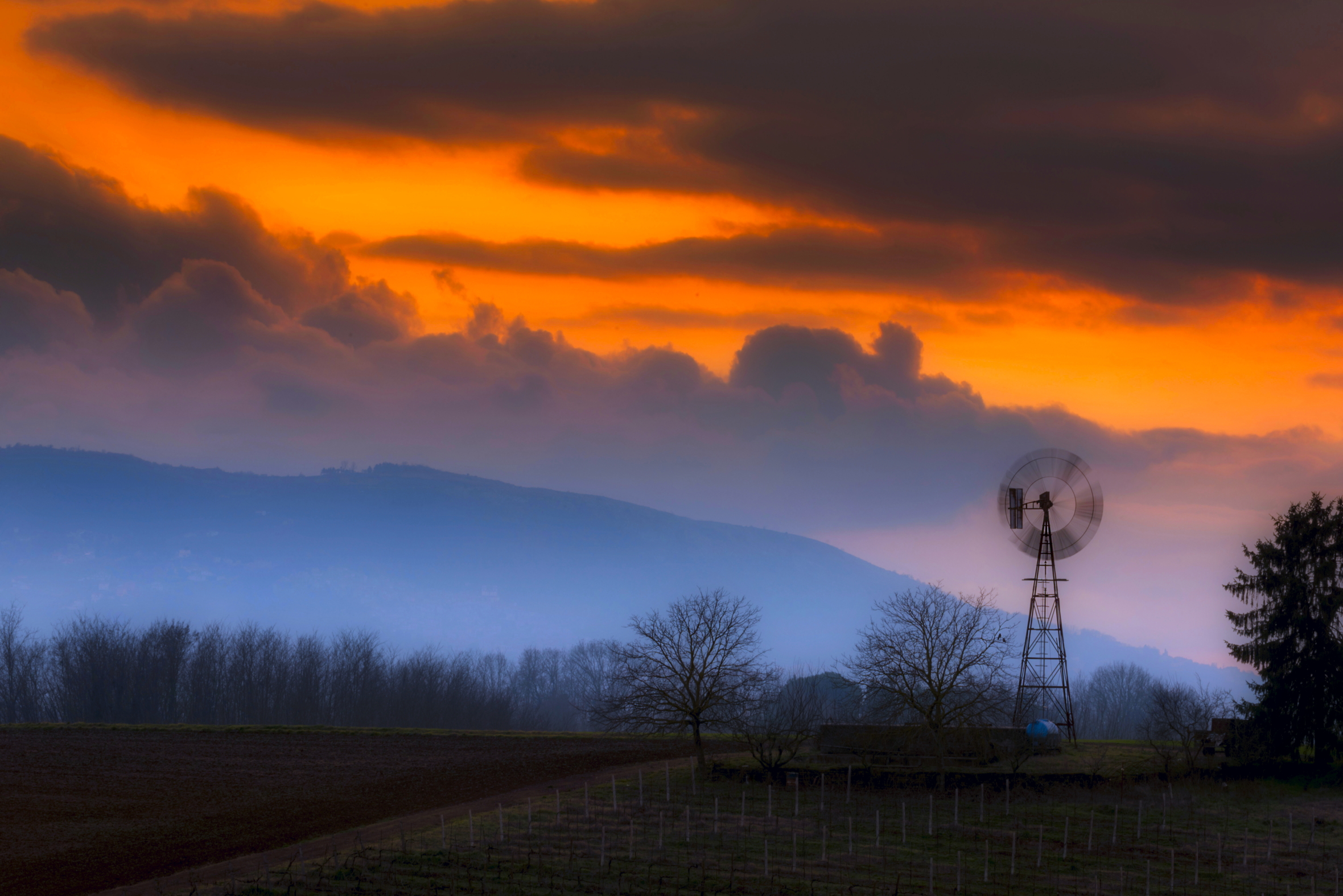 Un tramonto bucolico