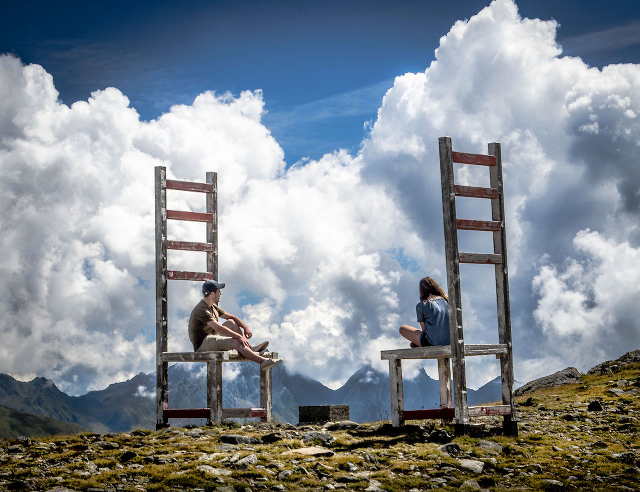 ... sitting in the clouds ...