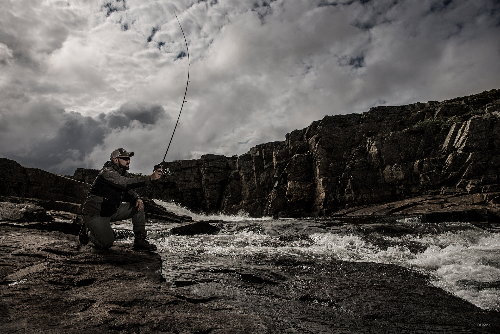 Roger fishing in Norway