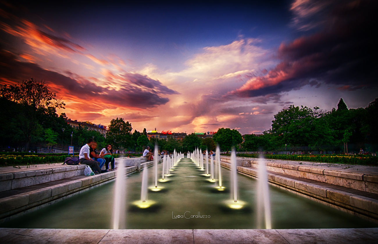An aperitif at the park