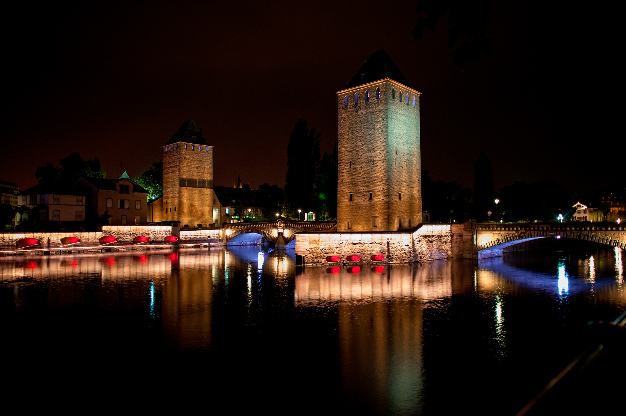 Night at Ponts Couverts, Strasbourg
