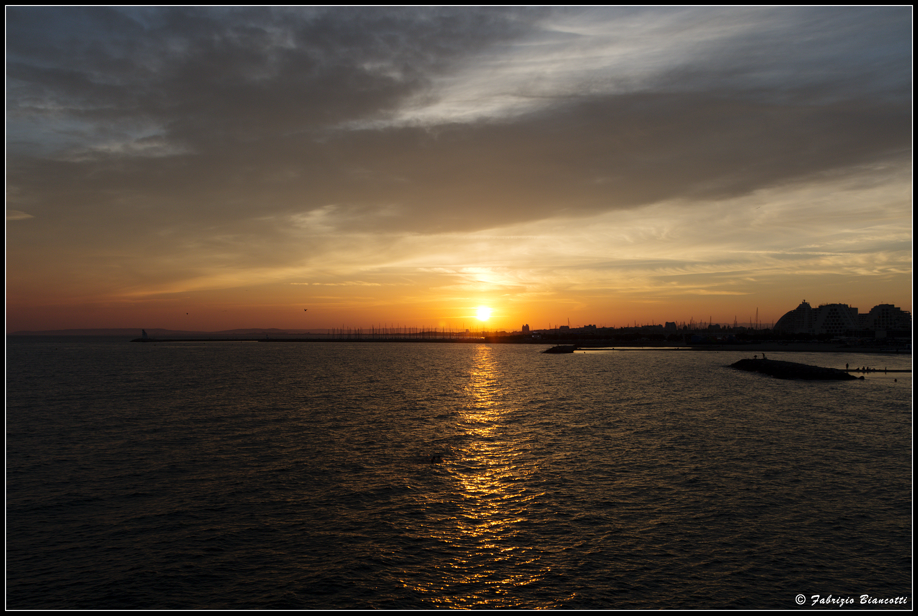 Magical sunset in Camargue